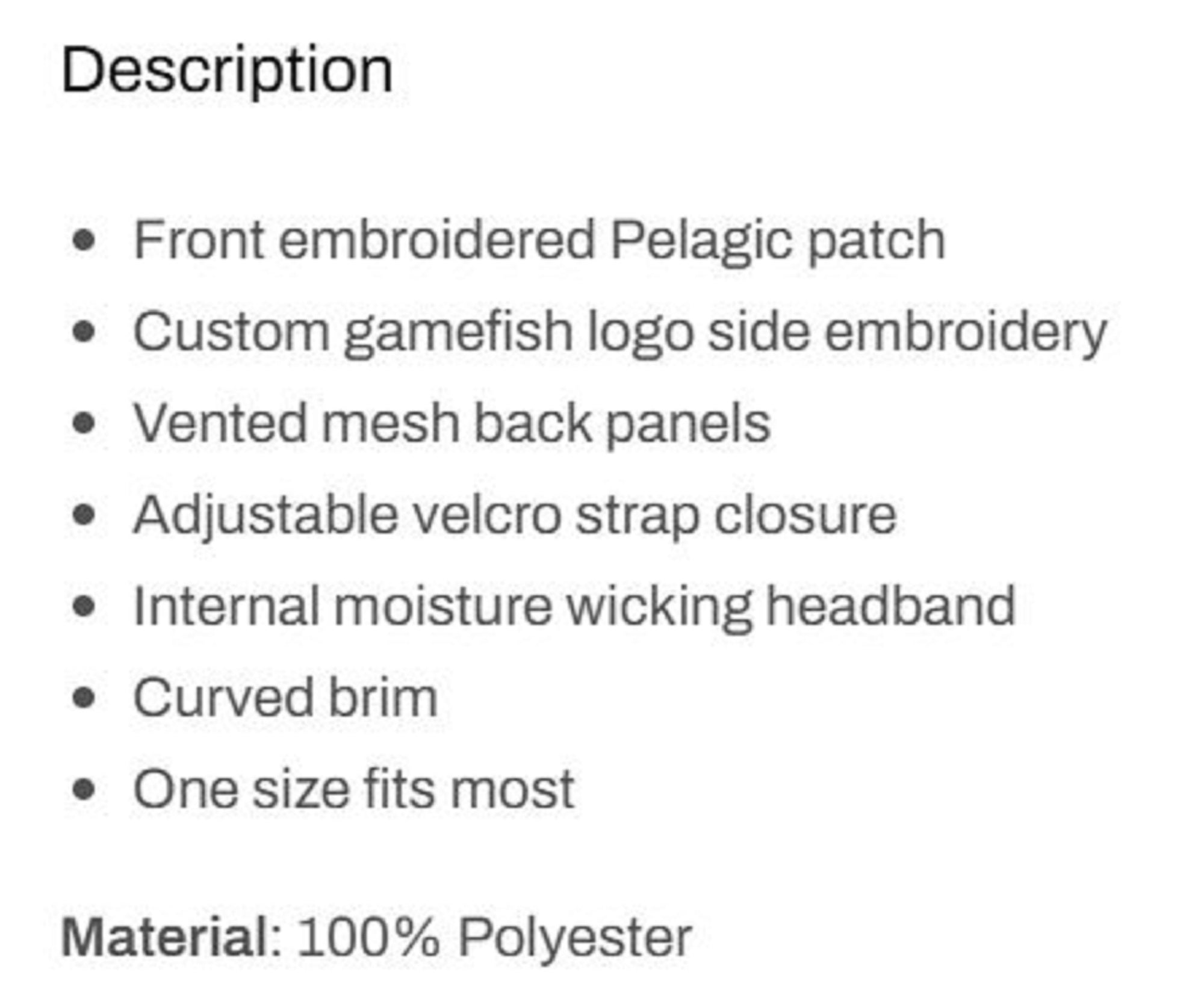 Pelagic 1202 Cap Trucker Offshore Brushed Camo DNY Size Free (4577)