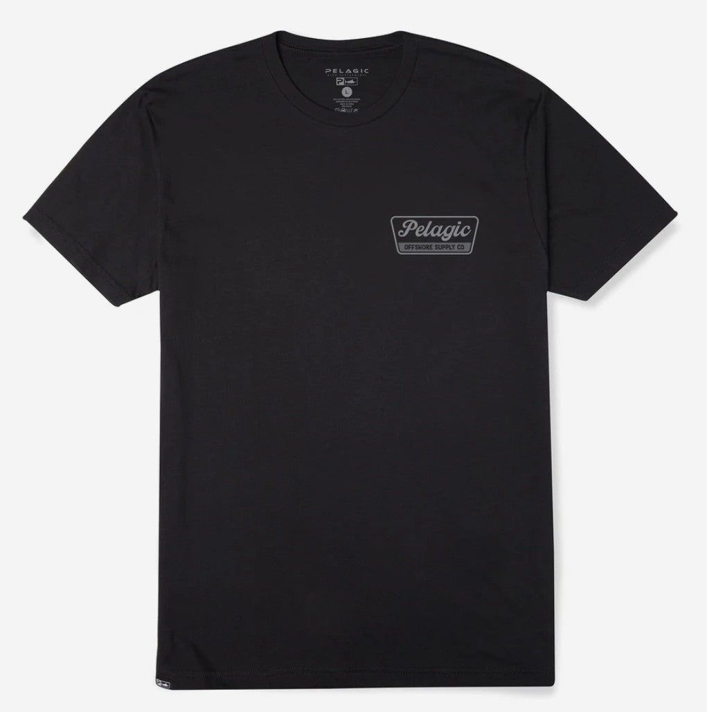 Pelagic 1171252002 Tee Shirt Premium Dockline BLK Size L (4690)