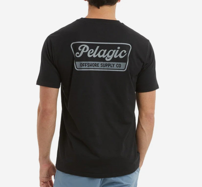 Pelagic 1171252002 Tee Shirt Premium Dockline BLK Size L (4690)