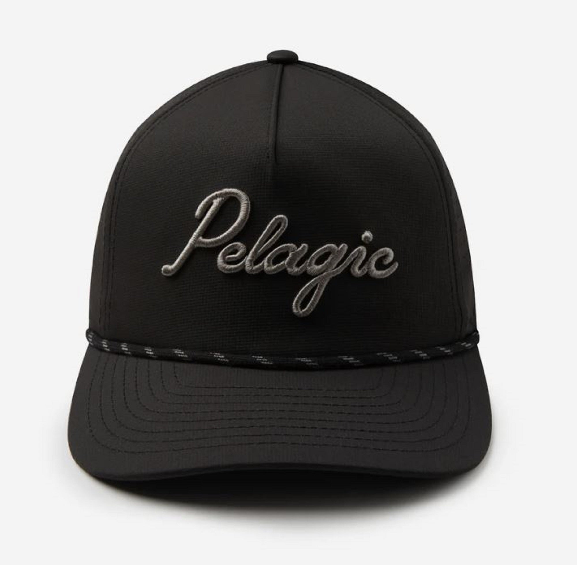 Pelagic 1202 Cap Trucker Upswell Lines In BLK Size Free (7523)