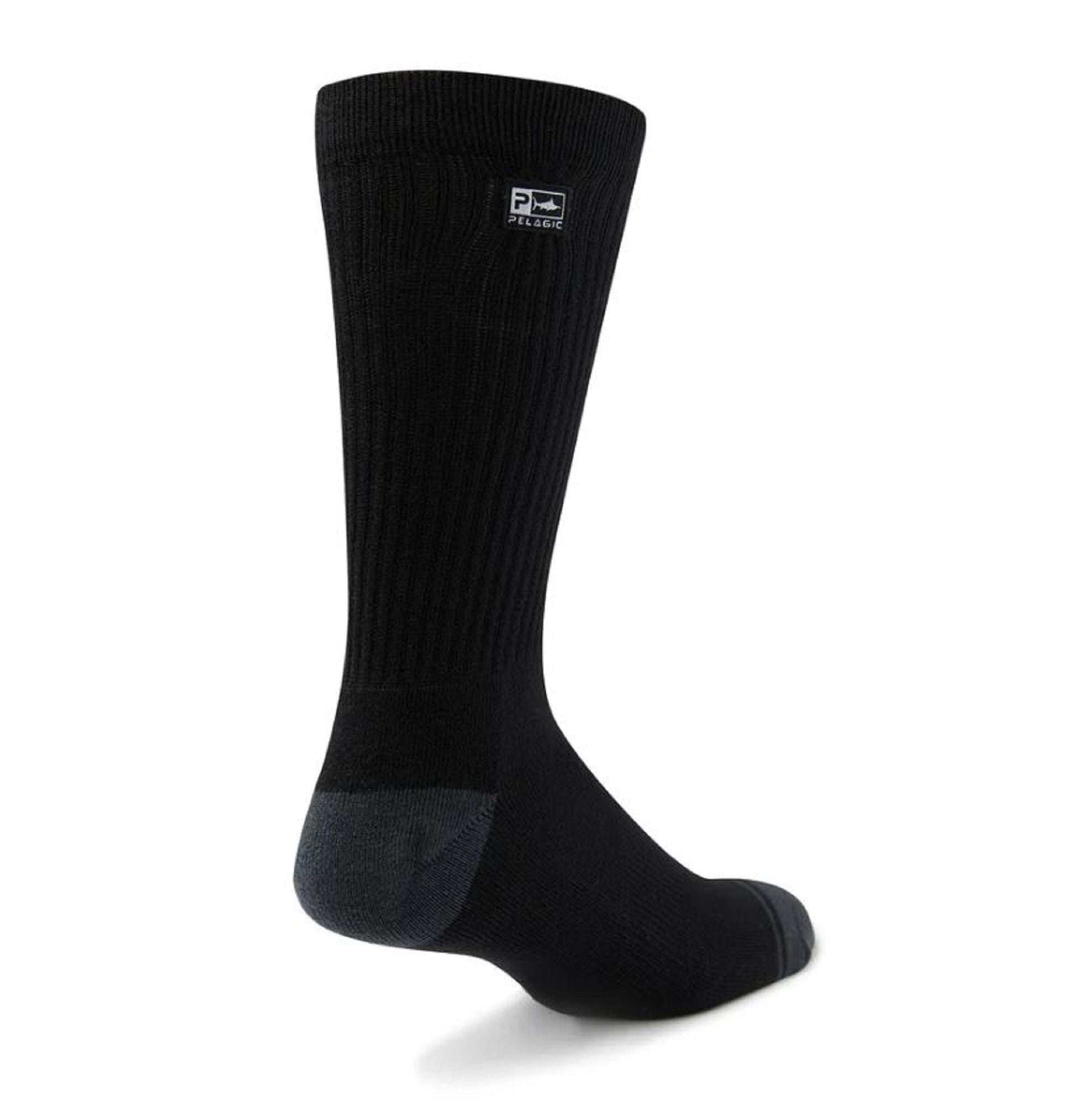 Pelagic 1230 Sock Perform Sock Icon Black BLK Size Size L/XL (0032)
