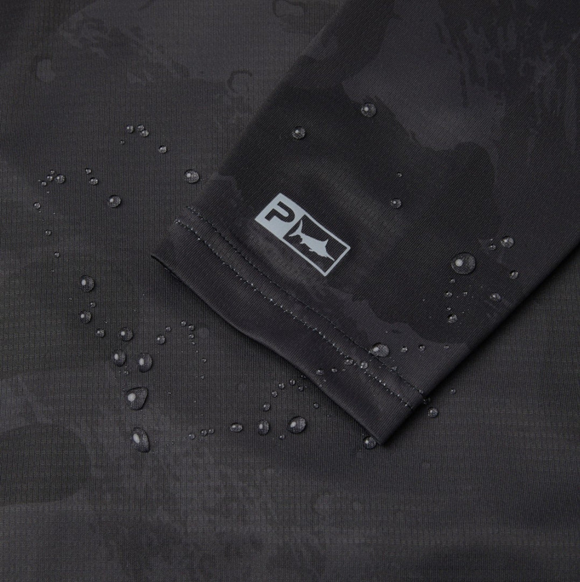 Pelagic 1015 Fishing Shirt Hooded ExoTech Brush BLK Size L (0612)