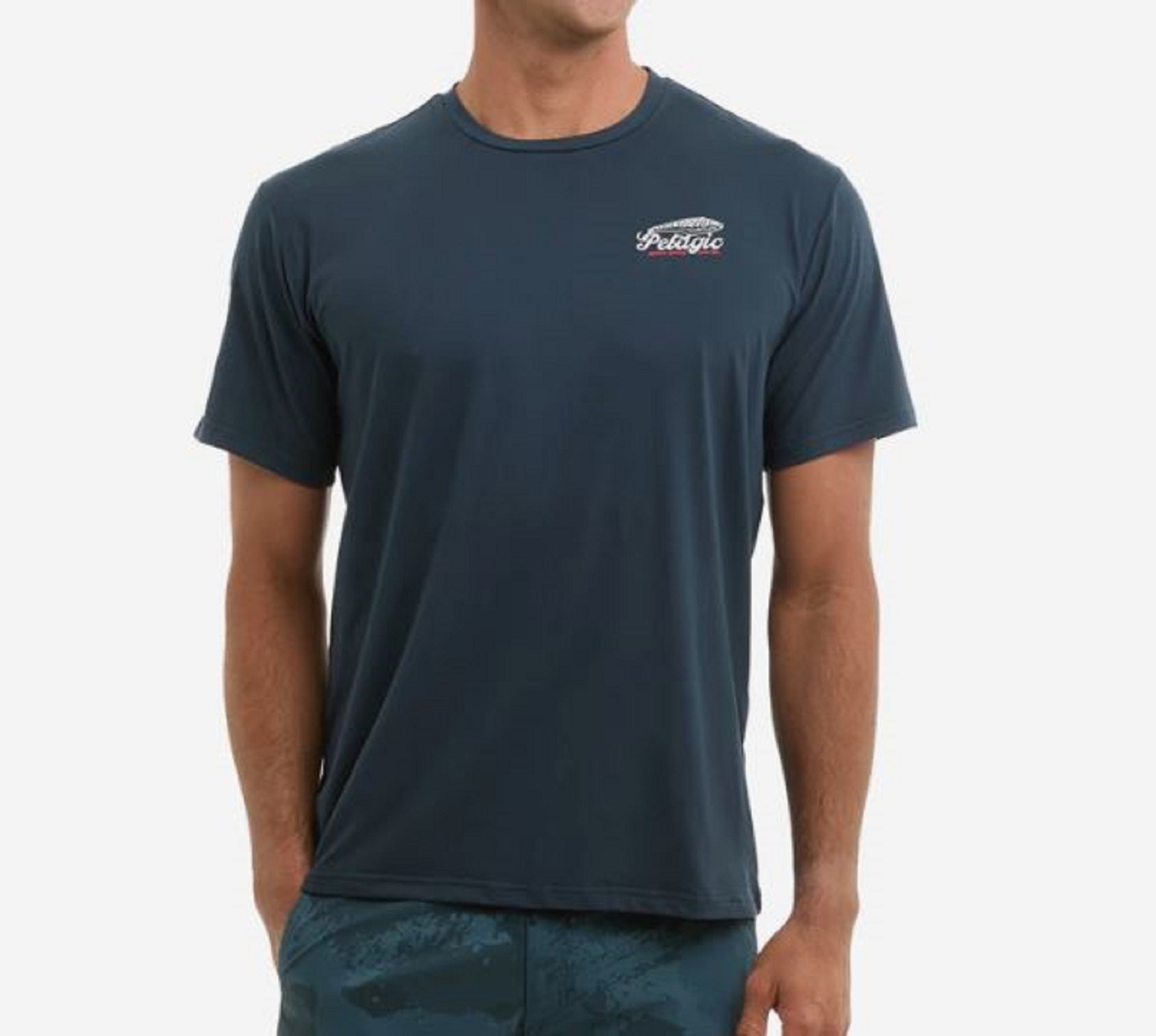 Pelagic 1014 Tee Shirt Freespool Get Hook NVY Size L (3750)