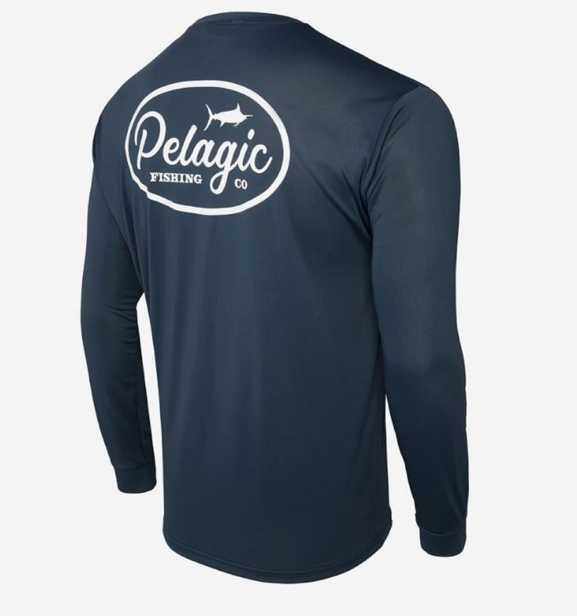 Pelagic 1015 Fishing Shirt Aquatek Circled NVY Size L (4177)