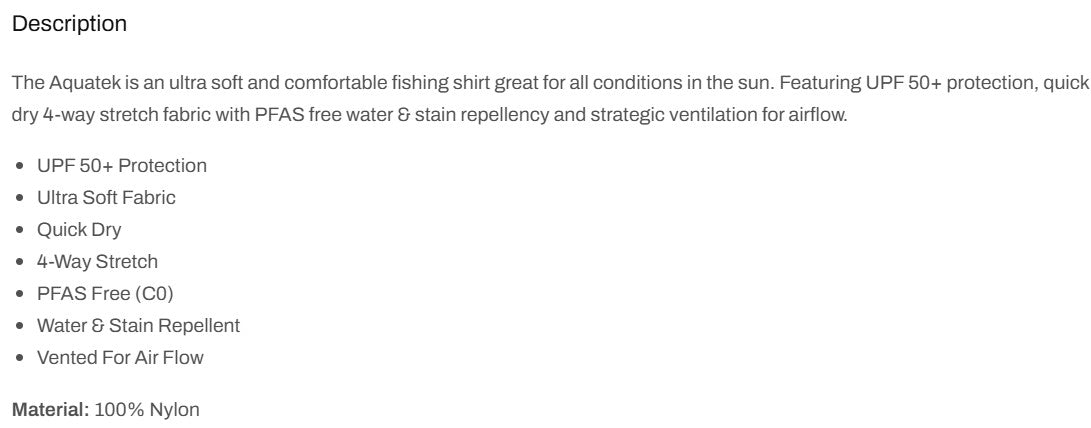 Pelagic 1015253007 Fishing Shirt Aquatek Circled GRY Size M (4221)