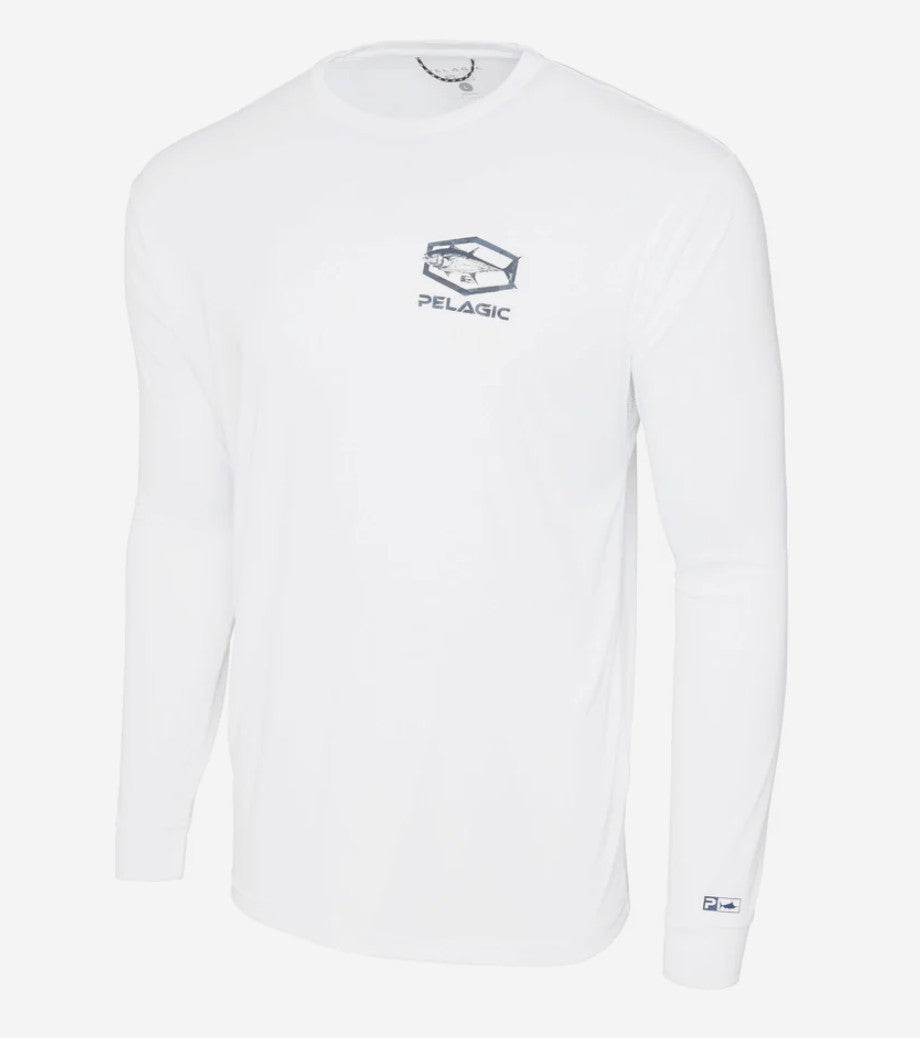 Pelagic 1015253008 Fishing Shirt Aquatek Target BFT WHT Size 3XL (4320)