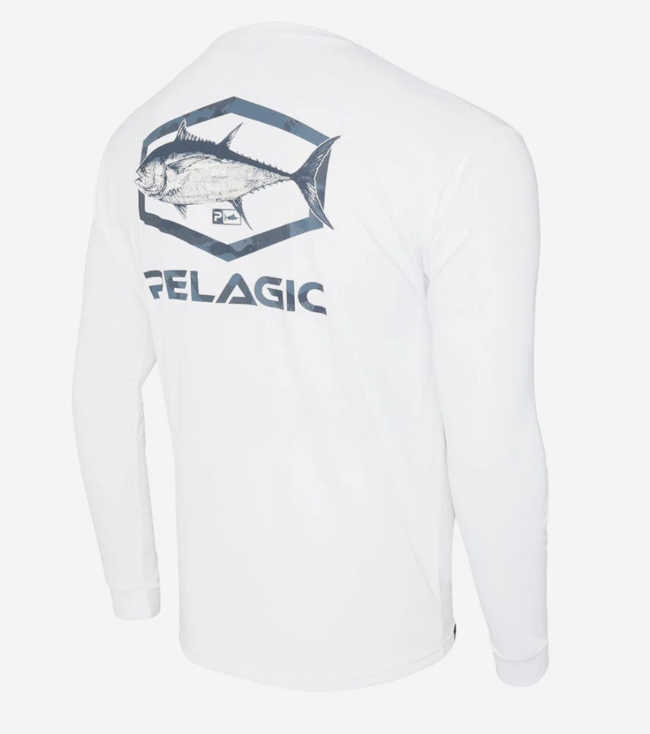 Pelagic 1015253008 Fishing Shirt Aquatek Target BFT WHT Size 3XL (4320)