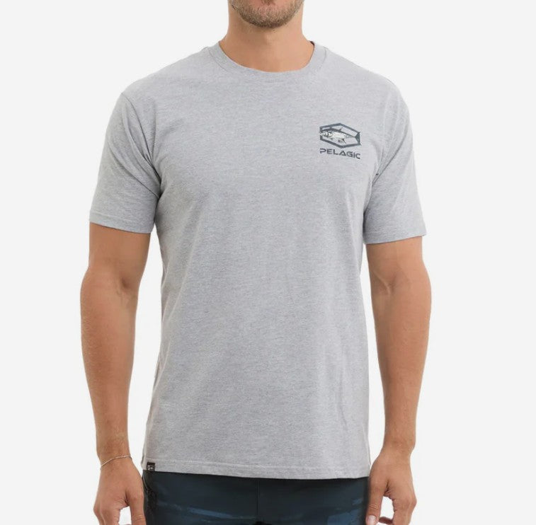 Pelagic 1171253001 Tee Shirt Premium Target BFT HGY Size M (4405)