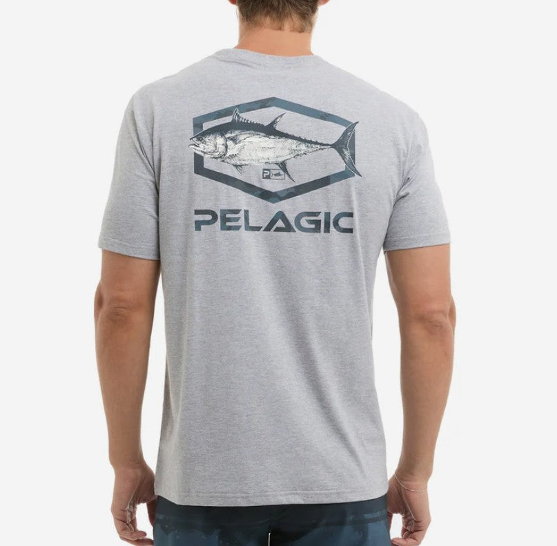 Pelagic 1171253001 Tee Shirt Premium Target BFT HGY Size M (4405)