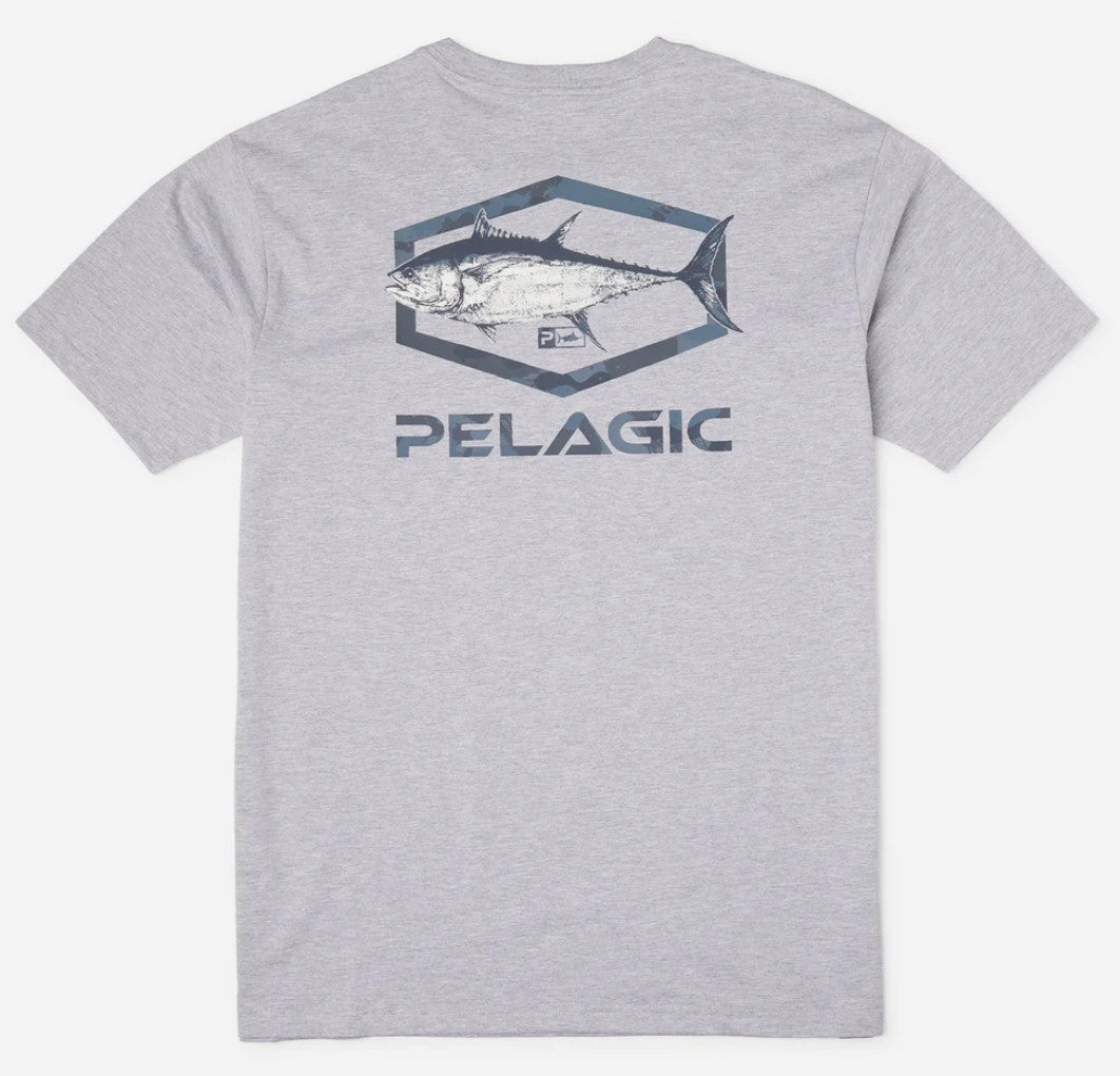 Pelagic 1171253001 Tee Shirt Premium Target BFT HGY Size XL (4429)