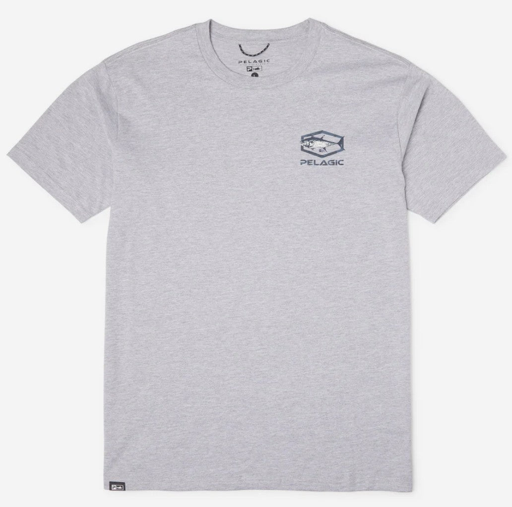 Pelagic 1171253001 Tee Shirt Premium Target BFT HGY Size XXL (4436)