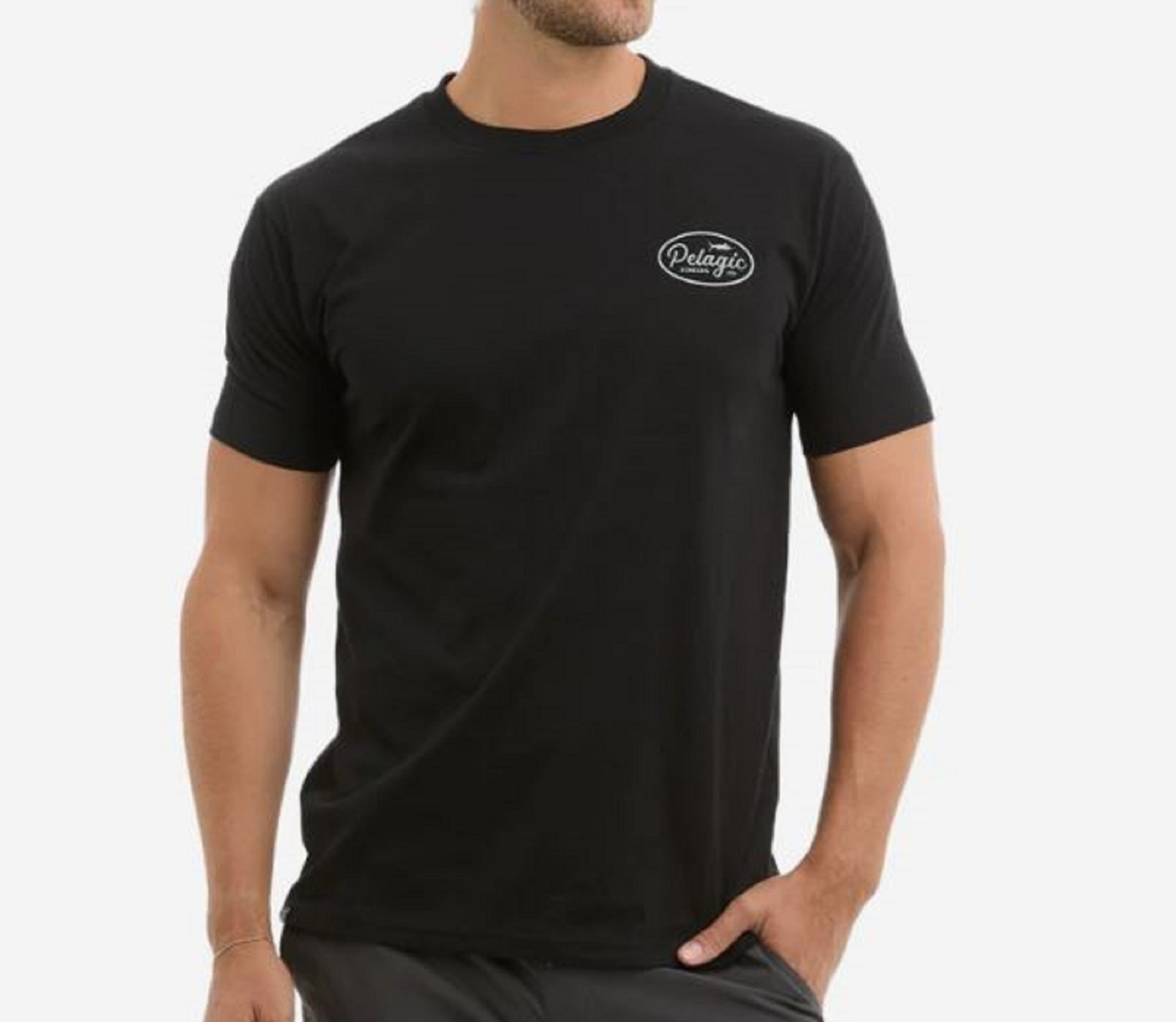 Pelagic 1171 Tee Shirt Prem Circled BLK Size L (4474)