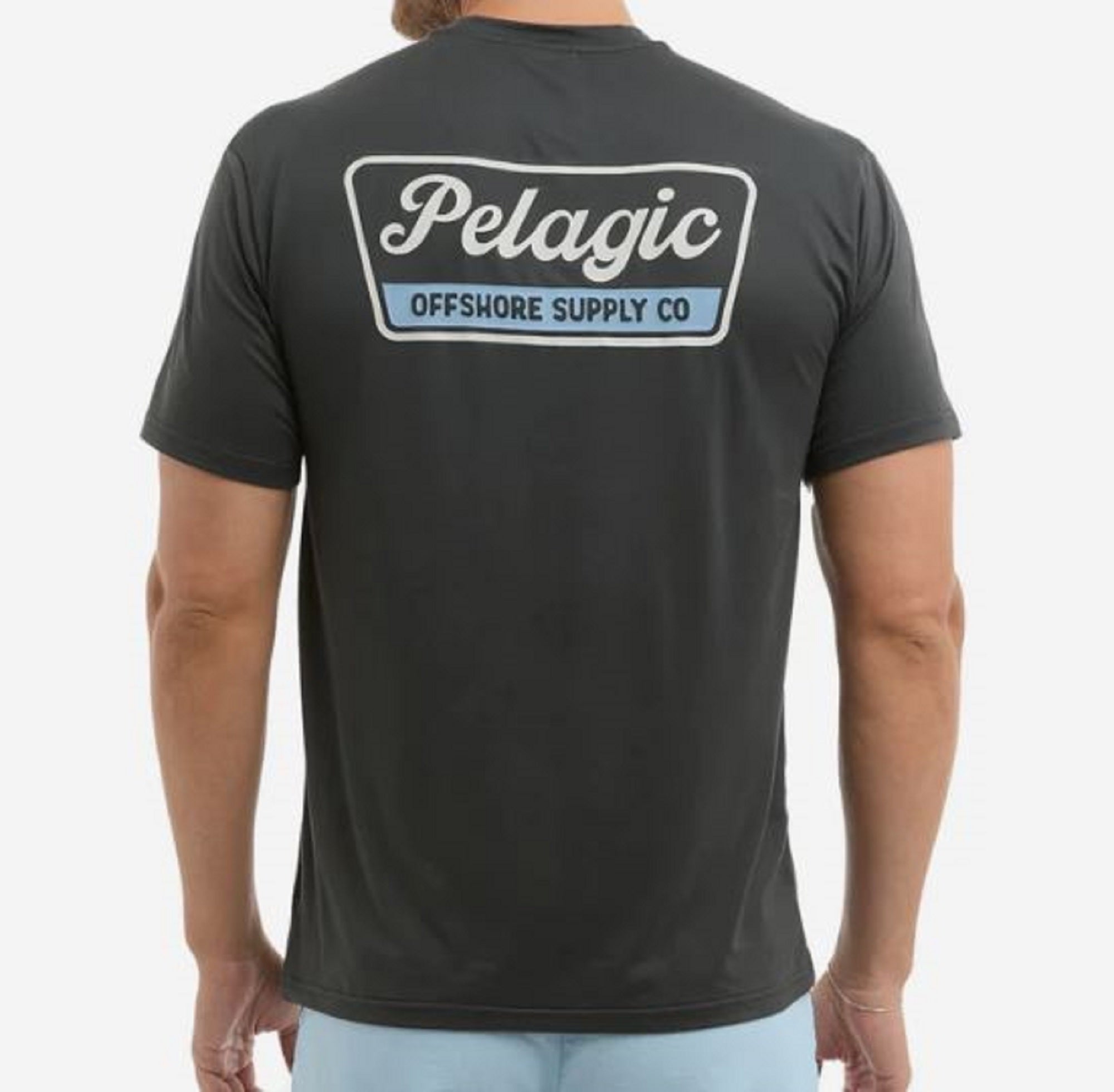 Pelagic 1014 Tee Shirt Freespool SS Dockline BLK Size XL (6720)