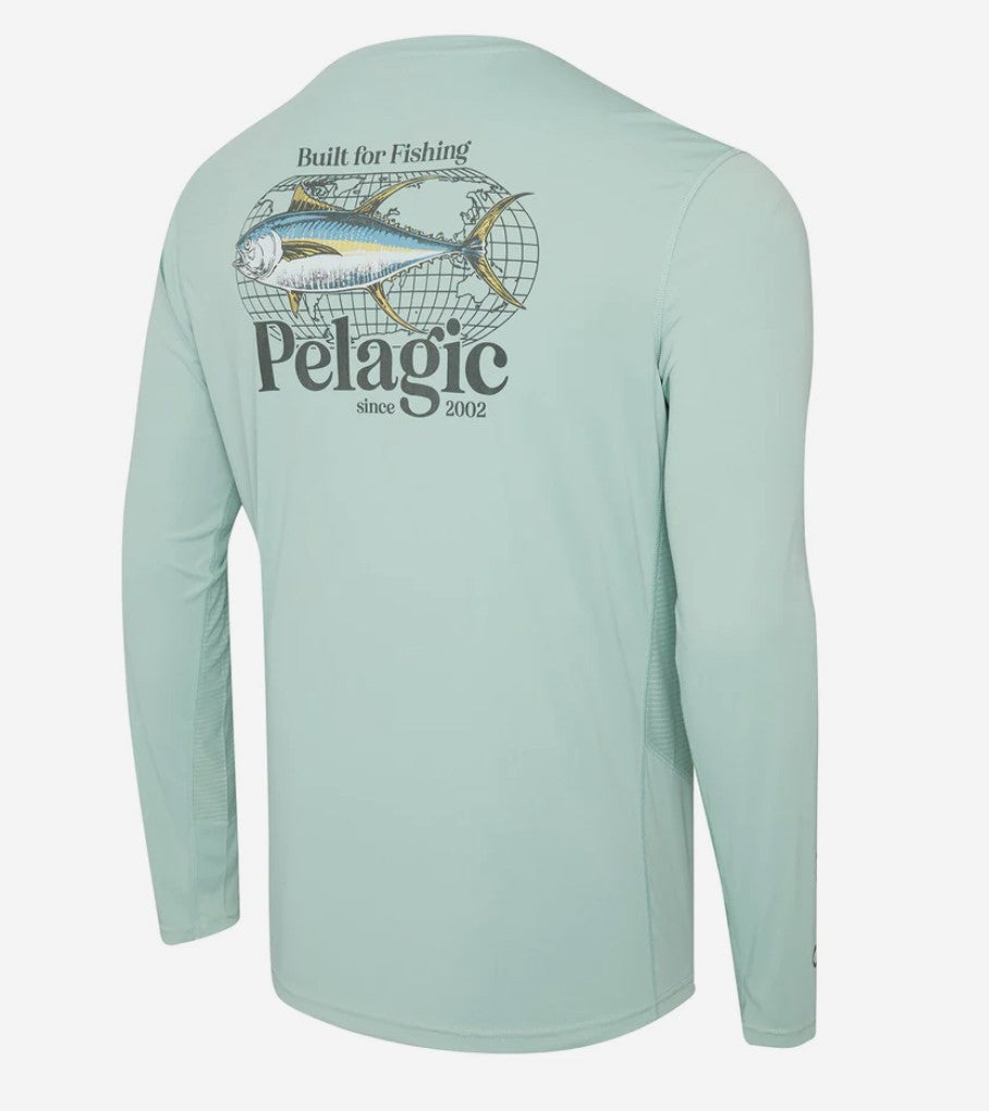 Pelagic 1015261006 Fishing Shirt Vaportek Worldwide YFT SAG Size 3XL (7345)