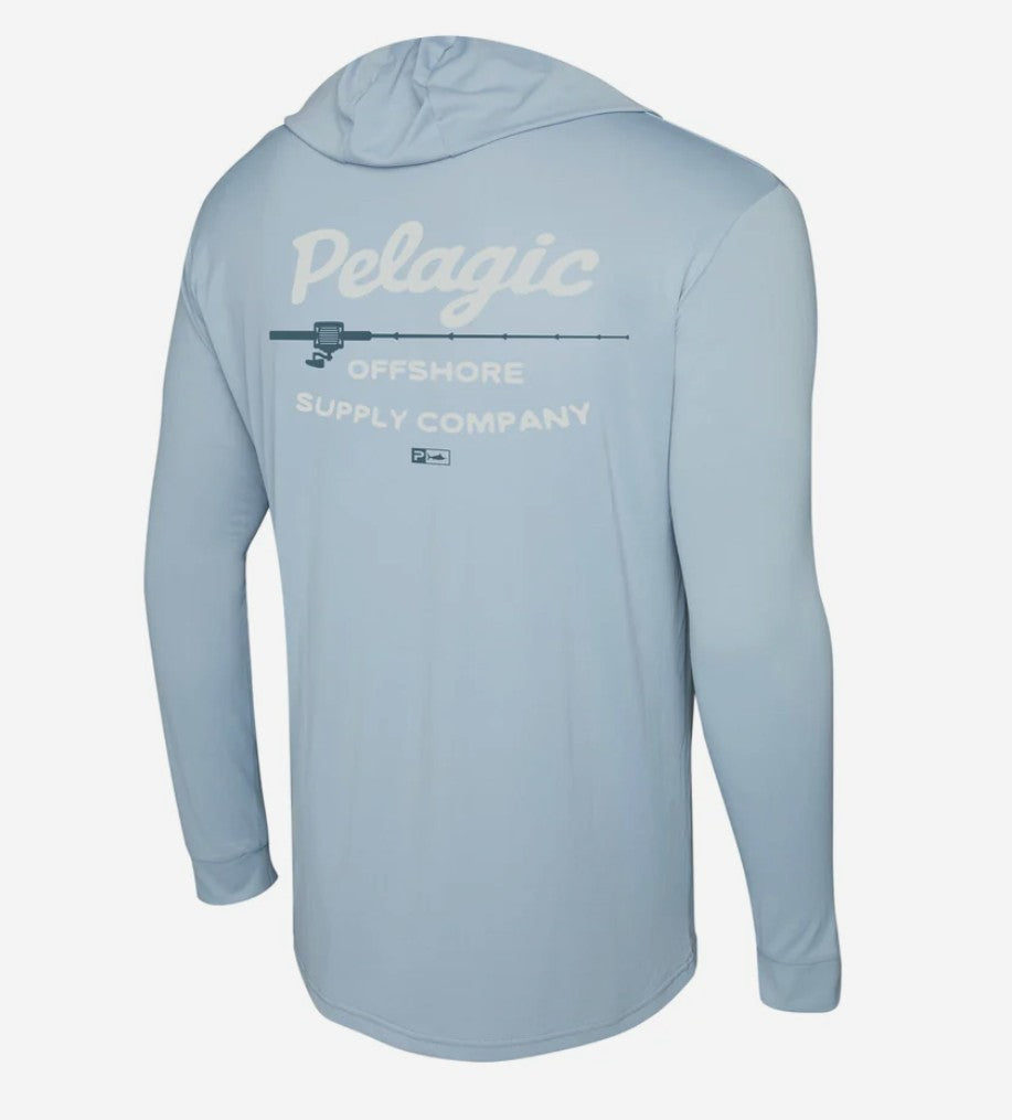 Pelagic 1015261008 Fishing Shirt Hooded AquaTek Rodney SLT Size M (7420)