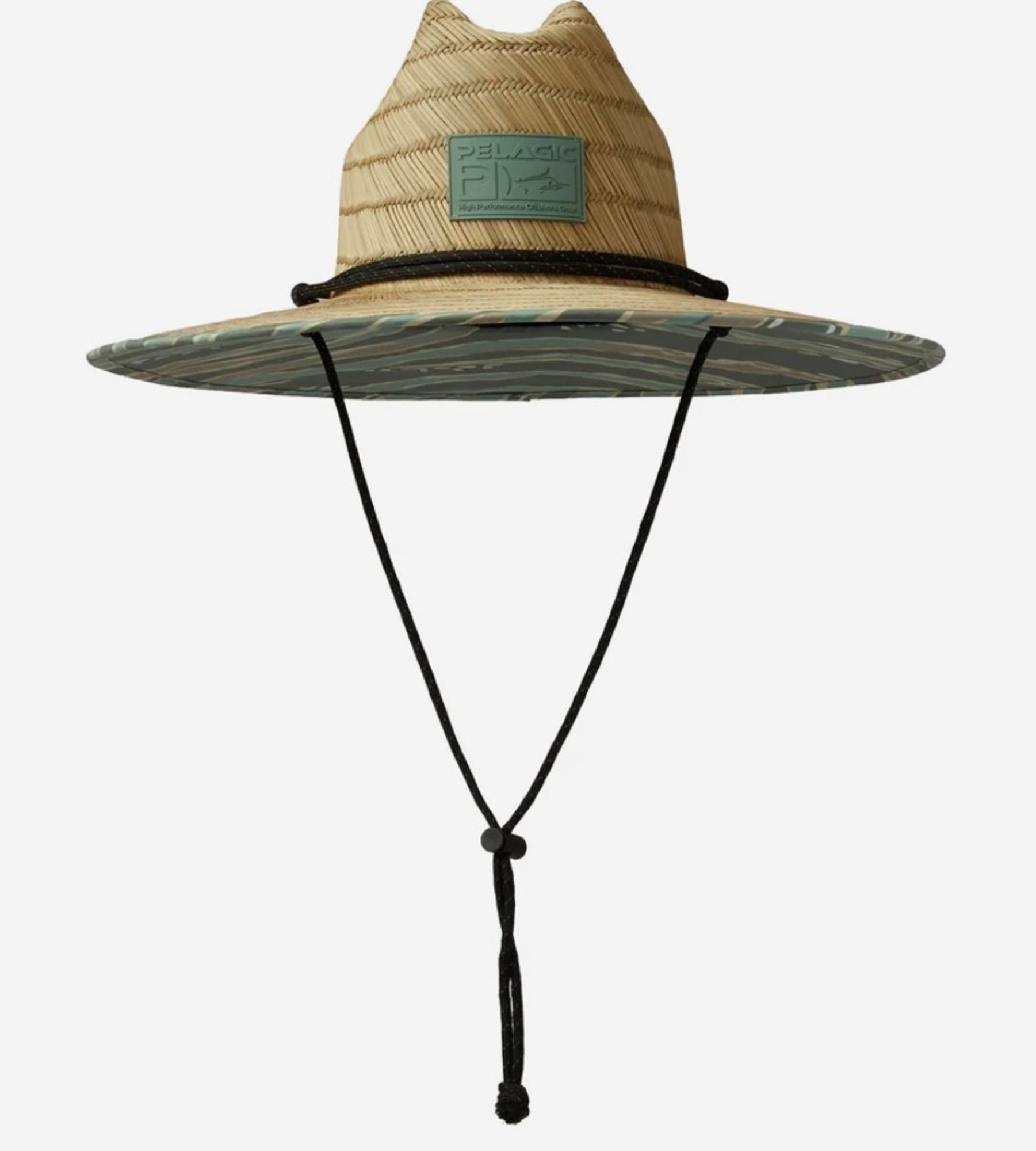 Pelagic 1205261001 Hat Bucket Baja Straw Hat Wahoo Camo MAN Free (8199)