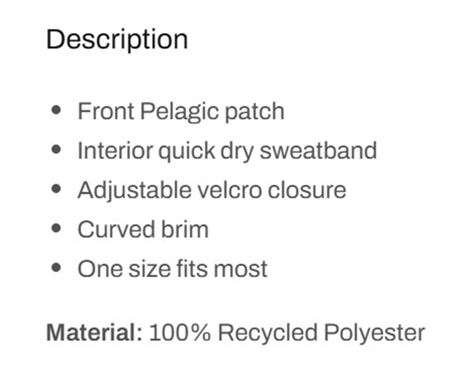 Pelagic 1207262000 Visor South Point Wahoo Camo MAN Size Free (0215)