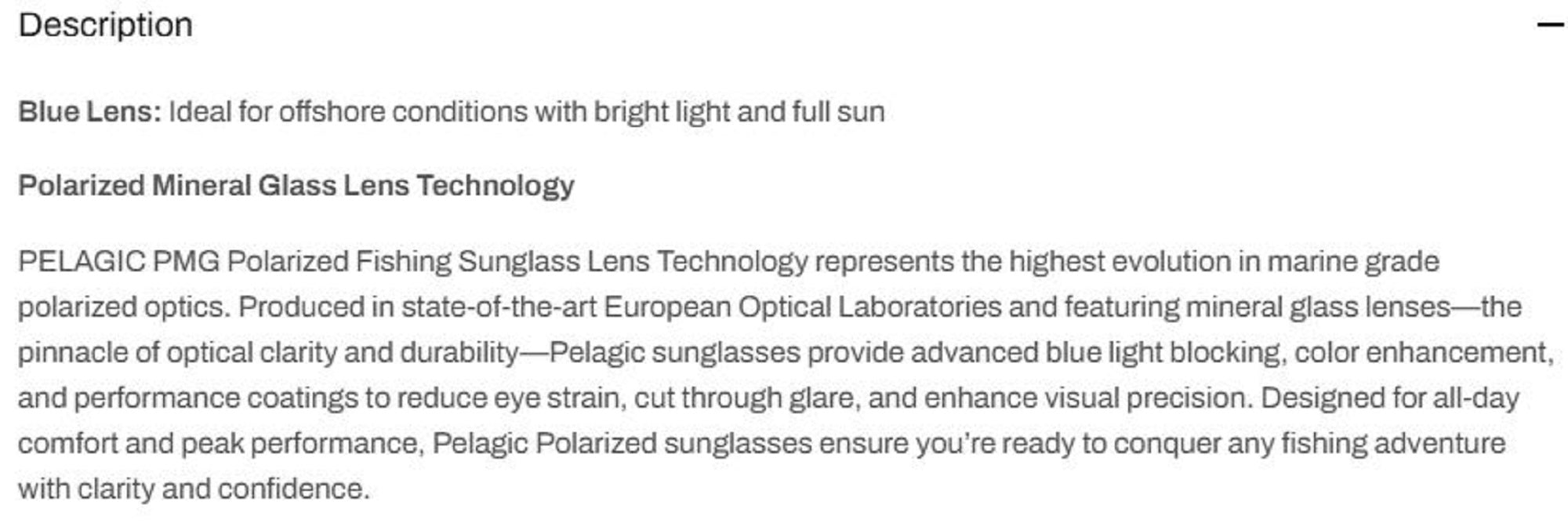 Pelagic 3200 Sunglasses Glass Polarized Fish Taco SBBL (5196)