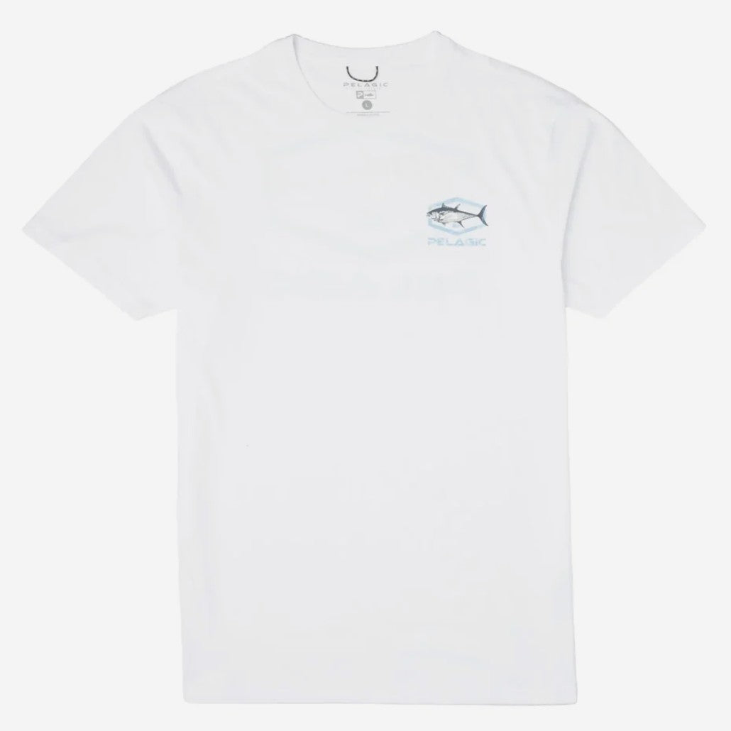 Pelagic 1171261008 Tee Shirt Premium Target BFT WHT Size L (7268)