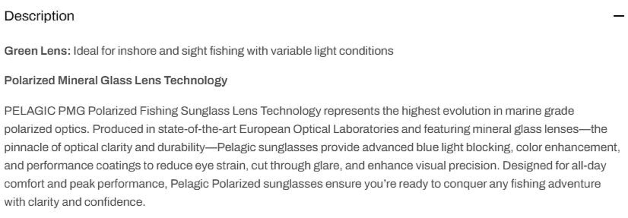 Pelagic 1501 Sunglasses Glass Polarized Pursuit SBGR (9132)