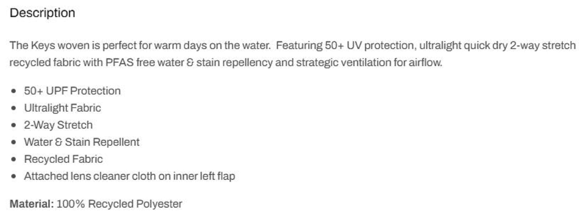 Pelagic 1016 Fishing Shirt Short Sleeve Keys SS BLK Size L (0763)