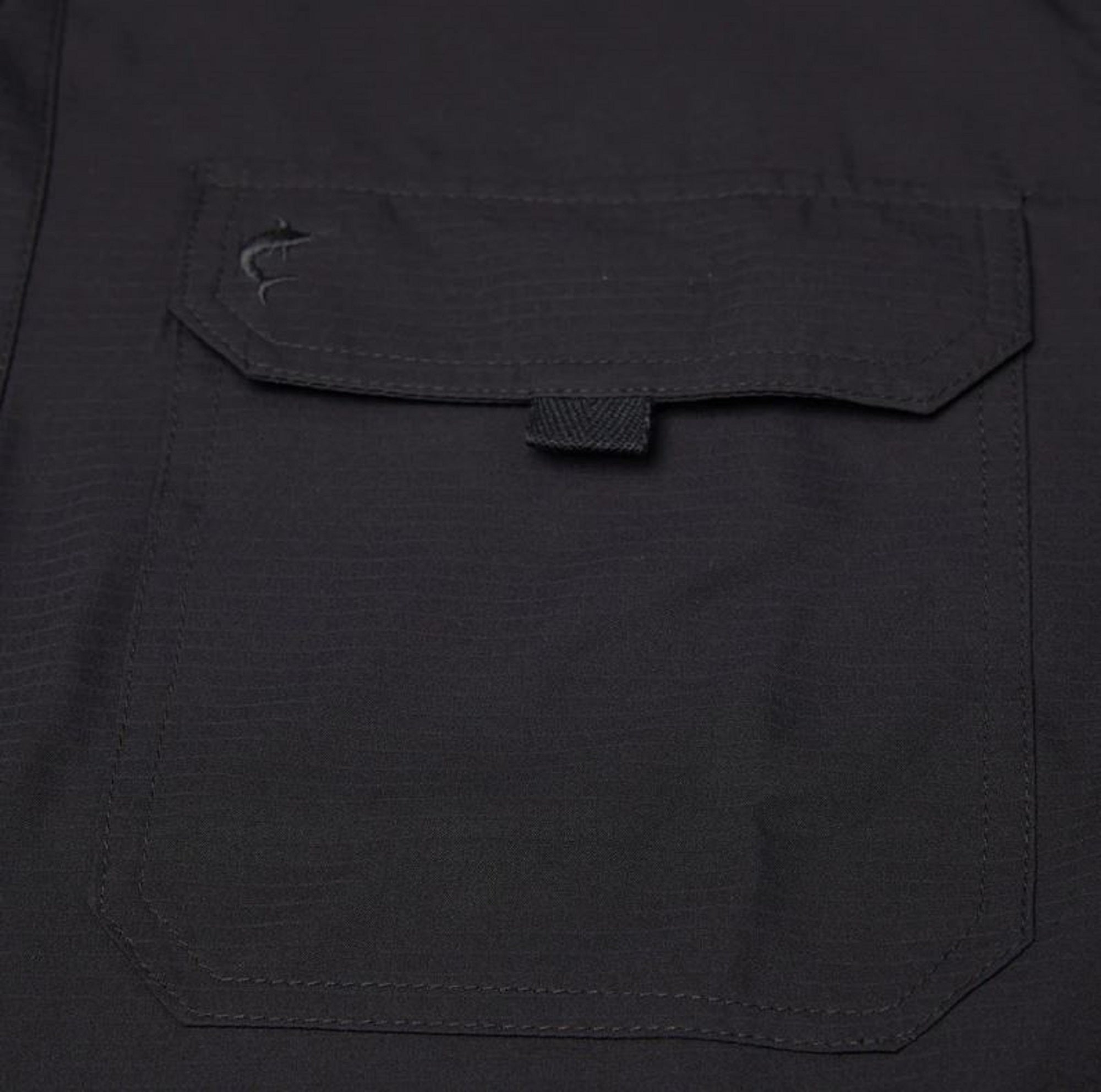 Pelagic 1016 Fishing Shirt Short Sleeve Keys SS BLK Size XL (0770)