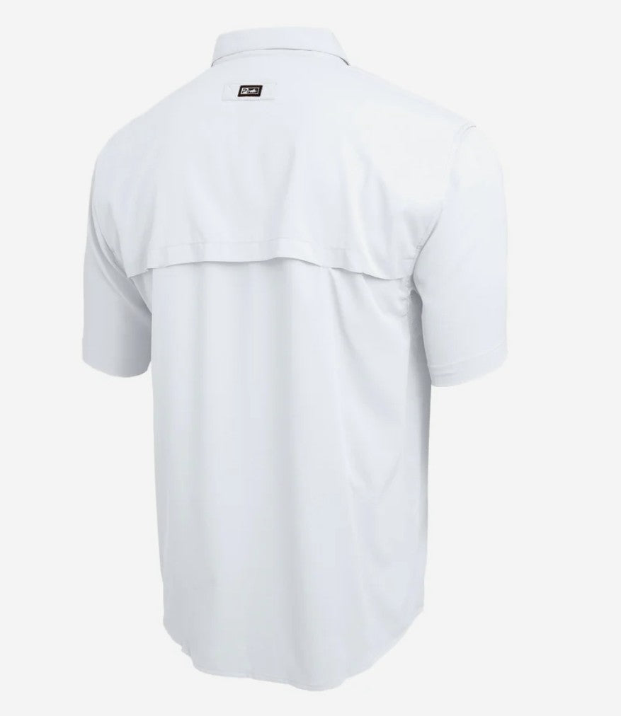 Pelagic 1016261006 Fishing Shirt Short Sleeve Keys WHT Size XXL (0909)