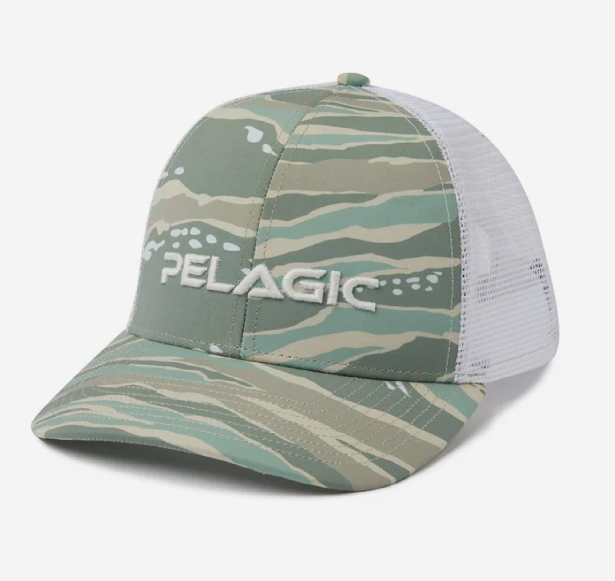 Pelagic 1202263005 Cap Trucker Flybridge Wahoo Camo MAN Size Free (1622)