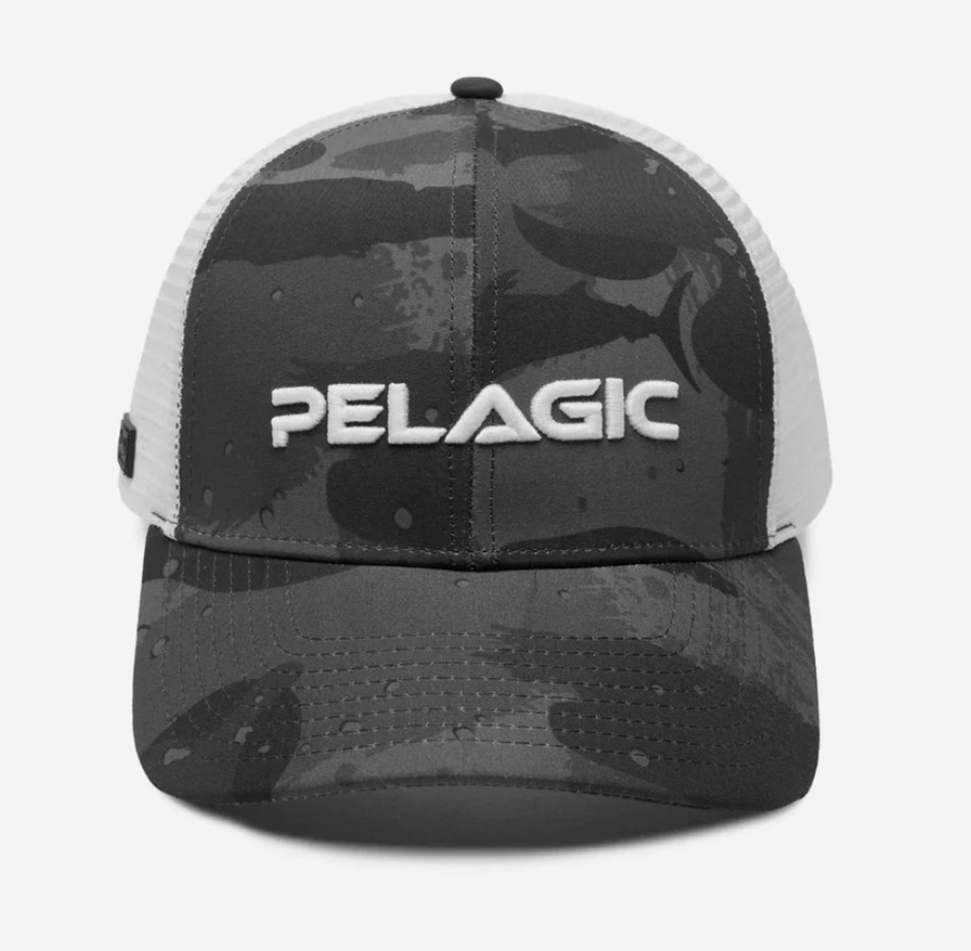 Pelagic 1202 Cap Trucker Flybridge Brushed Camo BLK Size Free (6788)