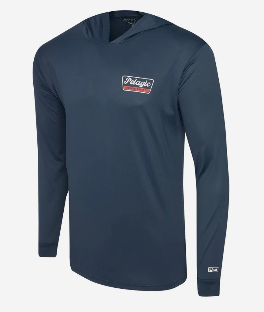 Pelagic 1015262003 Fishing Shirt Hooded Aquatek Dockline DNY Size S (9376)