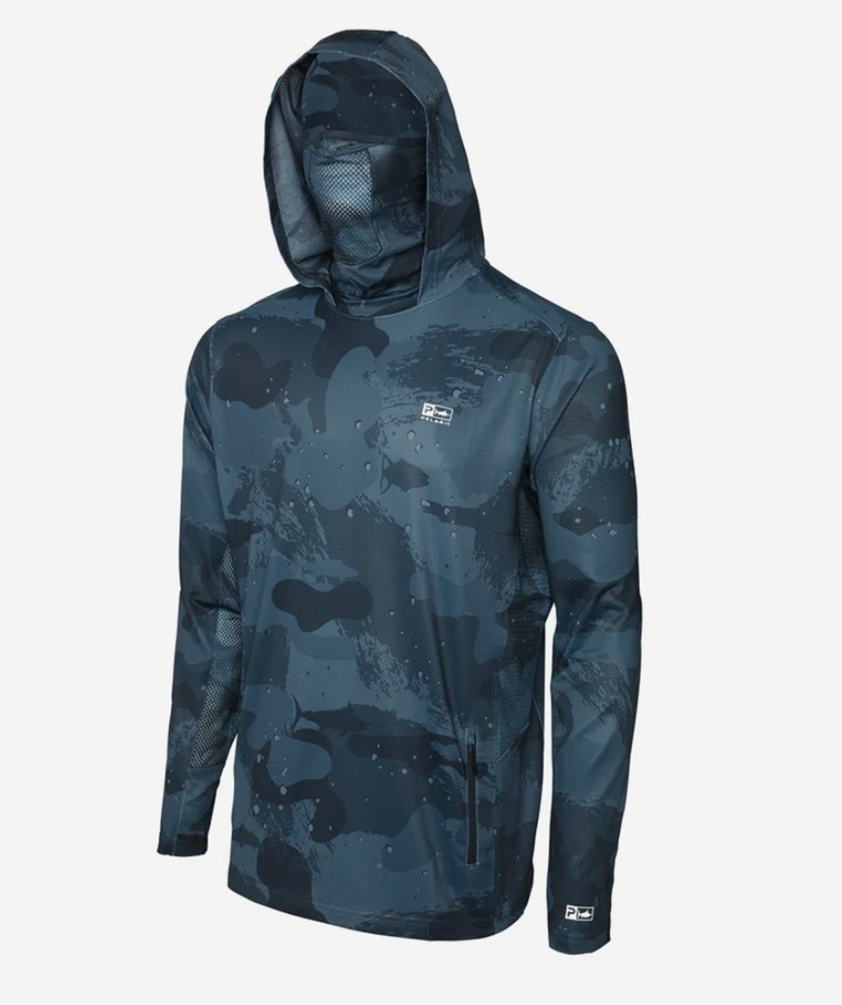 Pelagic 1015251000 Fishing Shirt Hooded ExoTech Brush Camo DNY XS (0297)