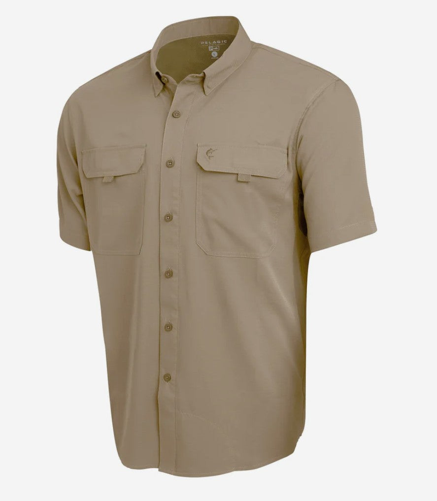 Pelagic 1016261006 Fishing Shirt Short Sleeve Keys DKH Size L (9014)