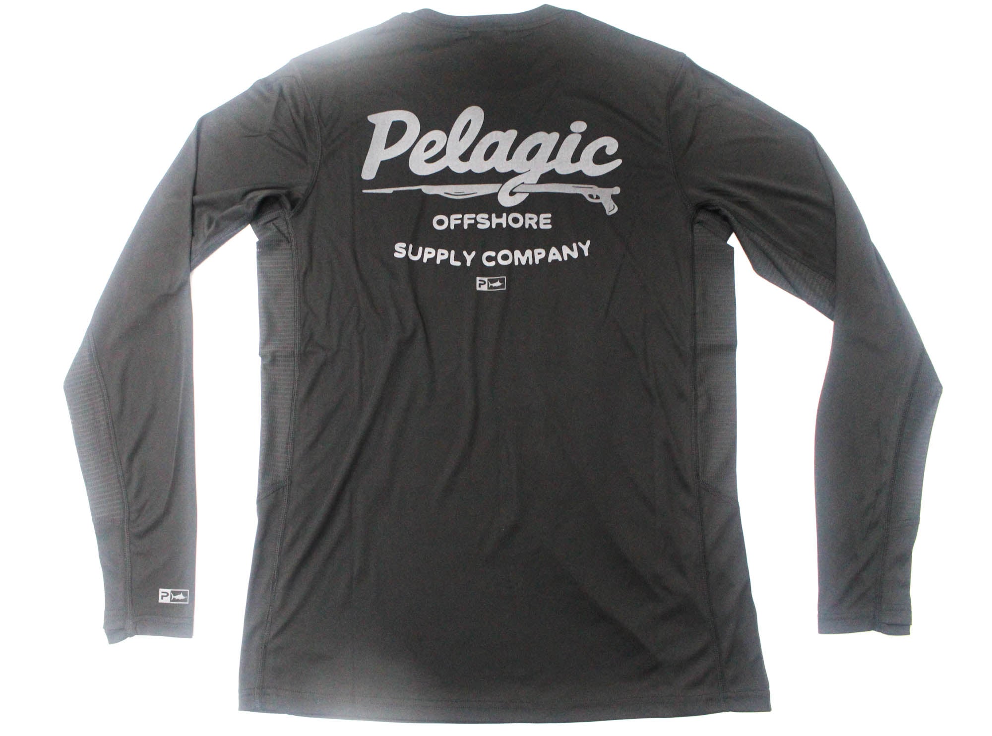 Pelagic 1015263014 Fishing Shirt L/S Vaportek Gunner BLK Size M (6395)