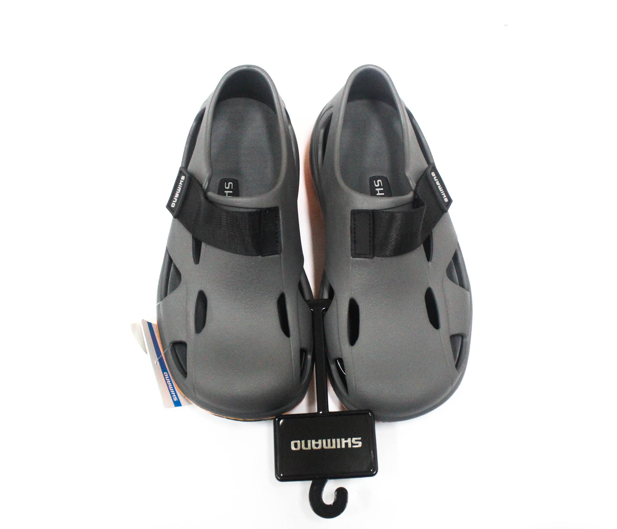 Shimano Evair Fishing Shoes FS-168 Grey Orange Size EU 43 , US M9/W11 (1202)