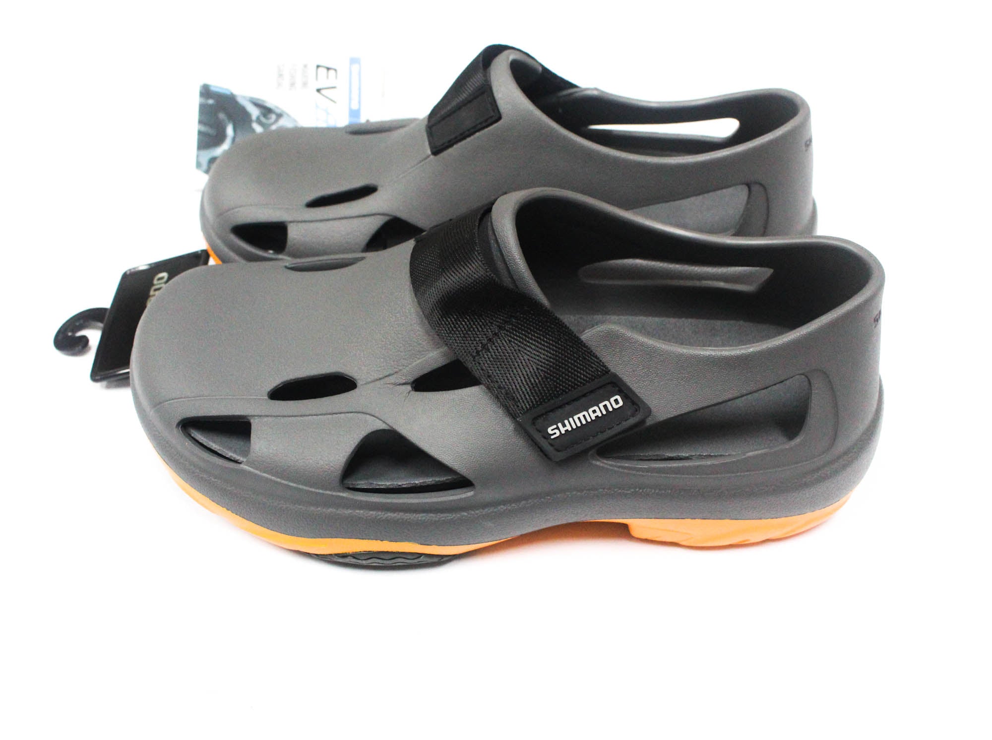 Shimano Evair Fishing Shoes FS-168 Grey Orange Size EU 43 , US M9/W11 (1202)