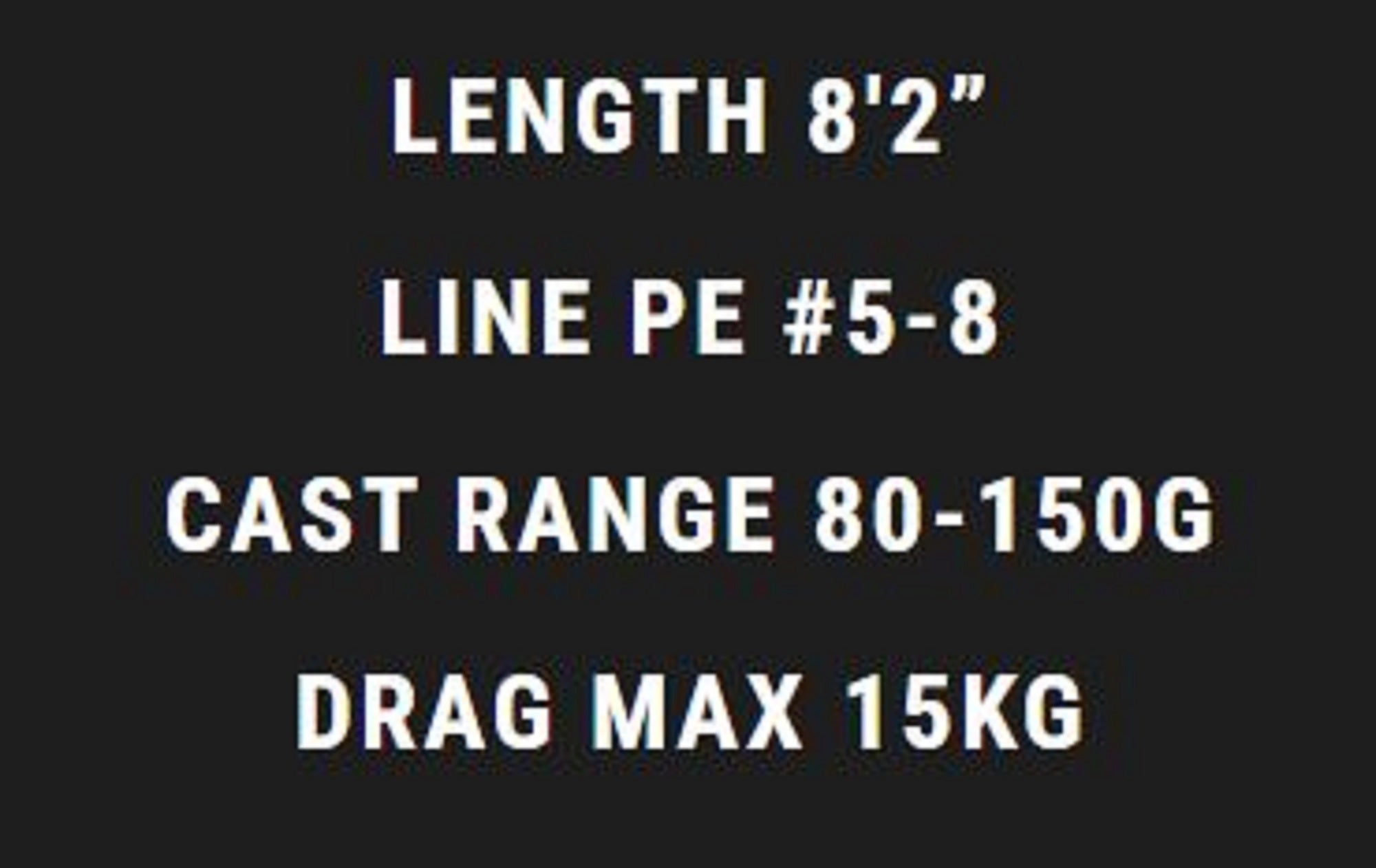MC Works Rod Spinning EX826HF STD P.E 5-8 80-150 grams (2145)