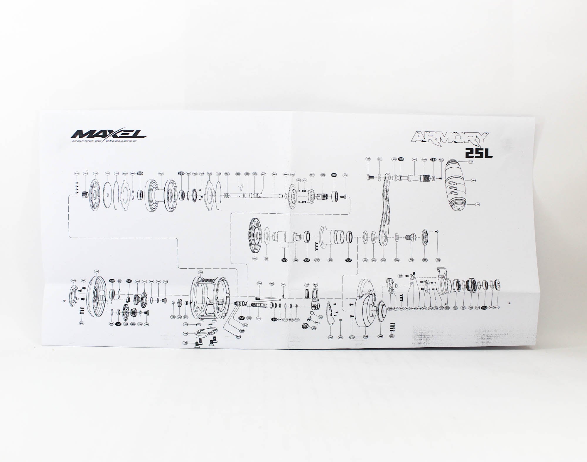 Maxel Reel Baitcast Armory 25L RD/BLUE (0004)