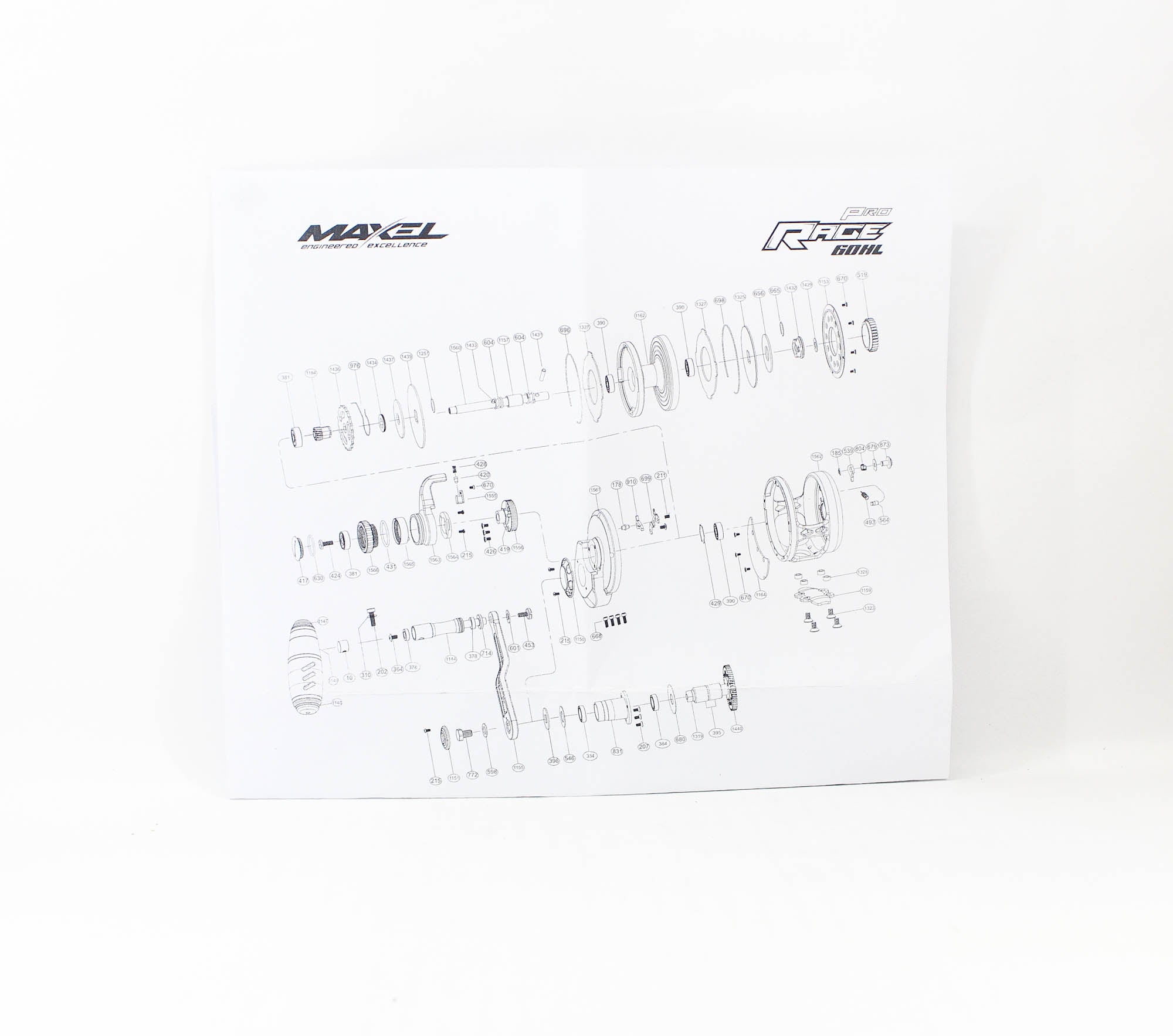 Maxel Reel Baitcast Rage PRO60HL ORG/P.P (0014)