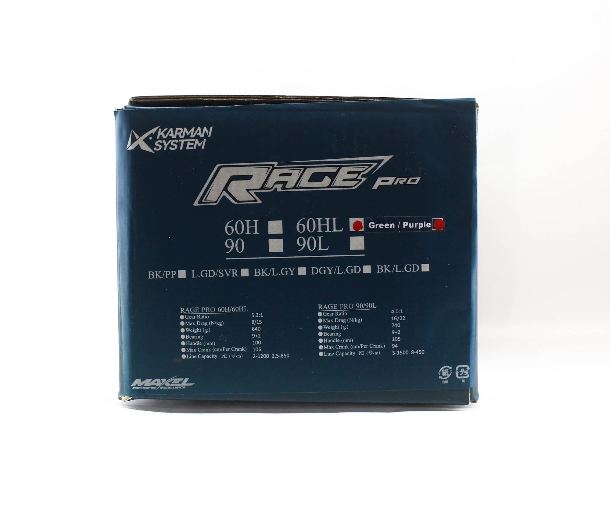 Maxel Reel Baitcast Rage PRO60HL GRN/P.P (0015)