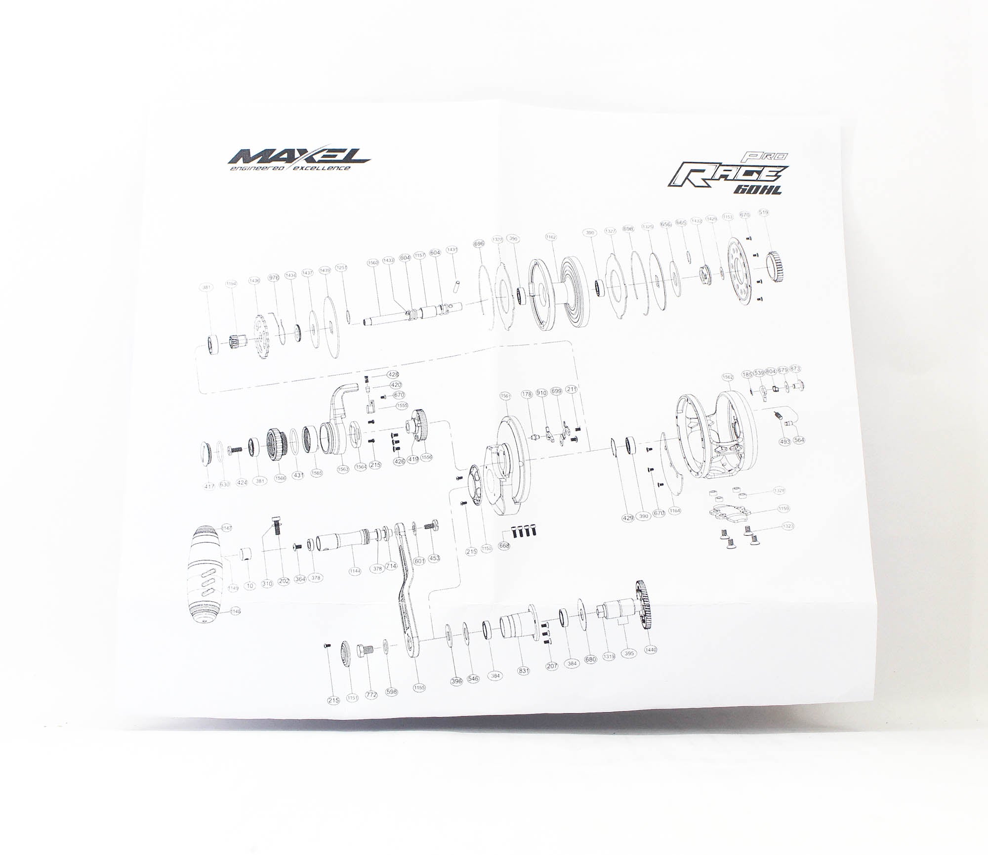 Maxel Reel Baitcast Rage PRO60HL P.P/L.GD (0016)