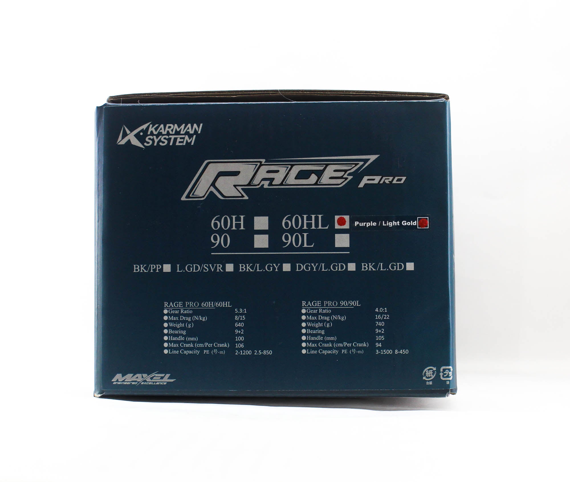 Maxel Reel Baitcast Rage PRO60HL P.P/L.GD (0016)