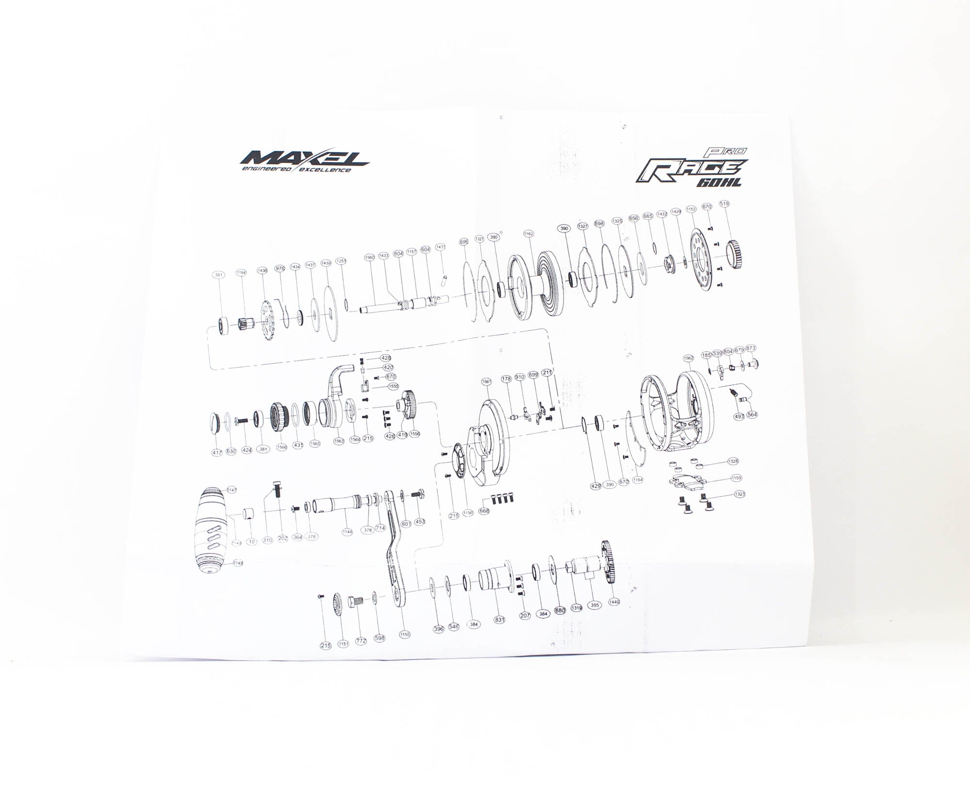 Maxel Reel Baitcast Rage PRO60HL M.BK/LGY (0017)