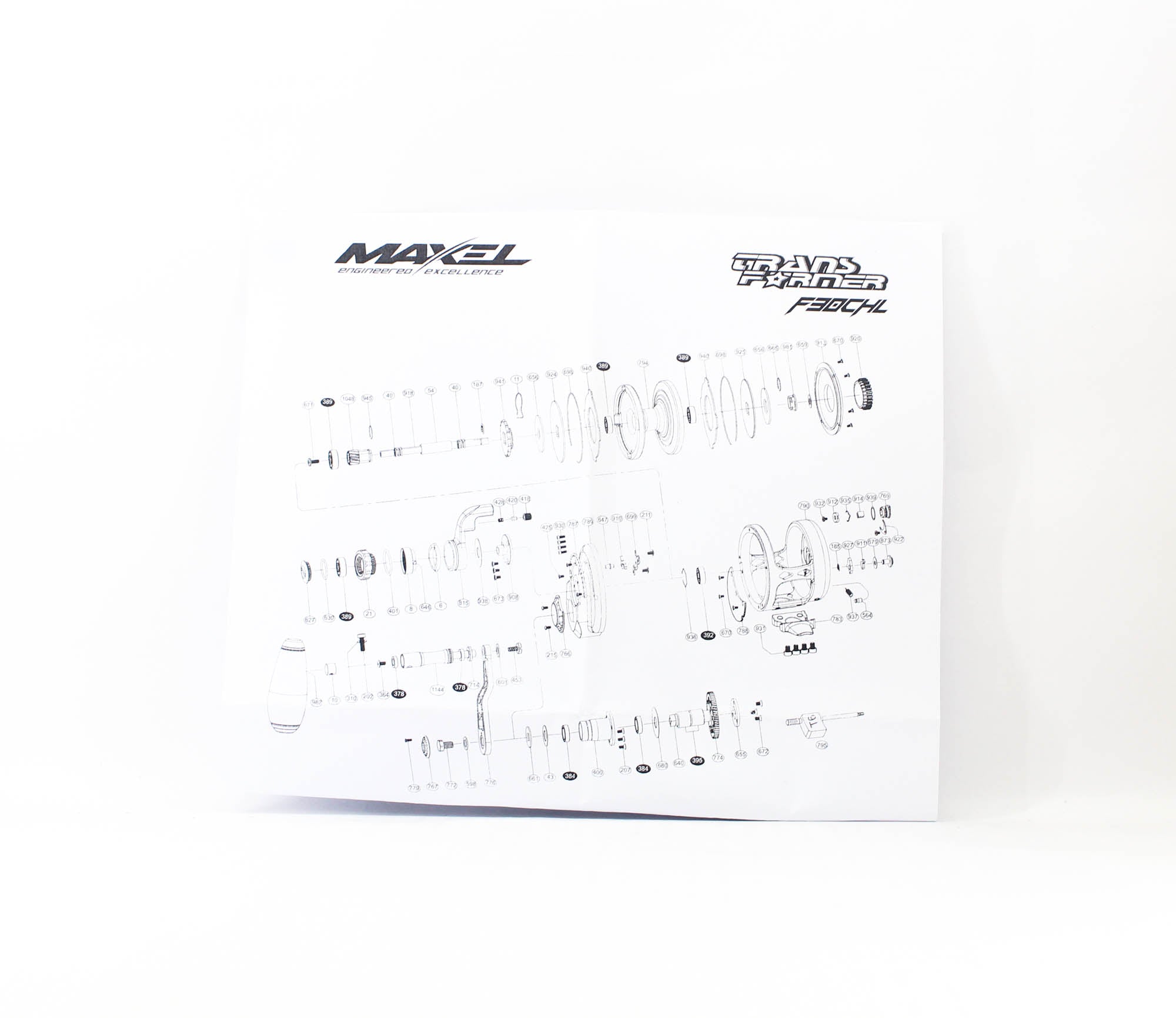 Maxel Reel Baitcast Transformer F30CHL L.BLUE/L.GD (0022)