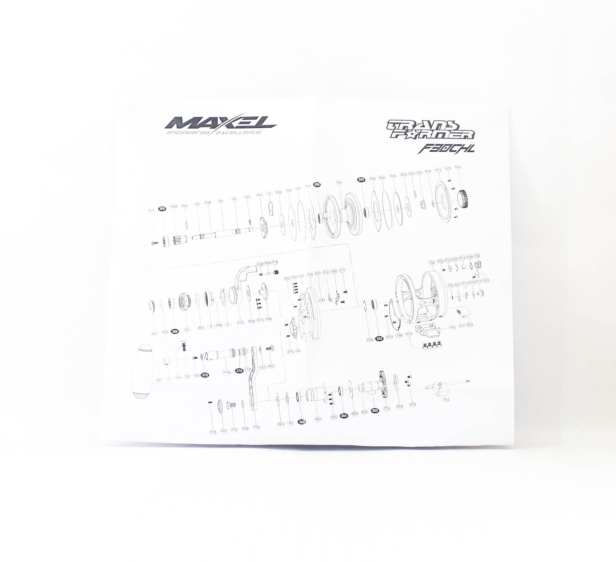 Maxel Reel Baitcast Transformer F30CHL ORG/P.P (0023)