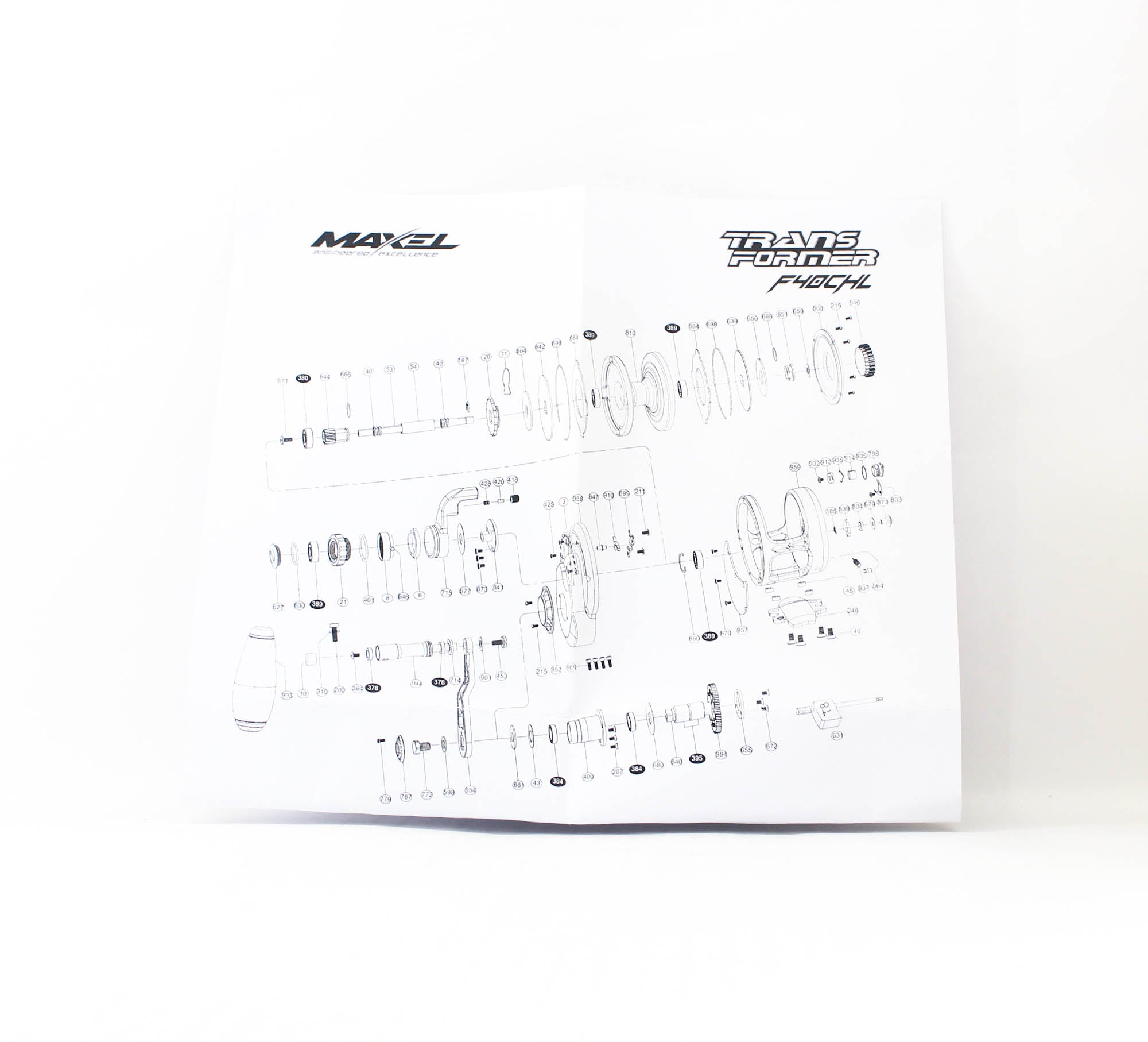 Maxel Reel Baitcast Transformer F40CHL PK/L.GDY (0027)