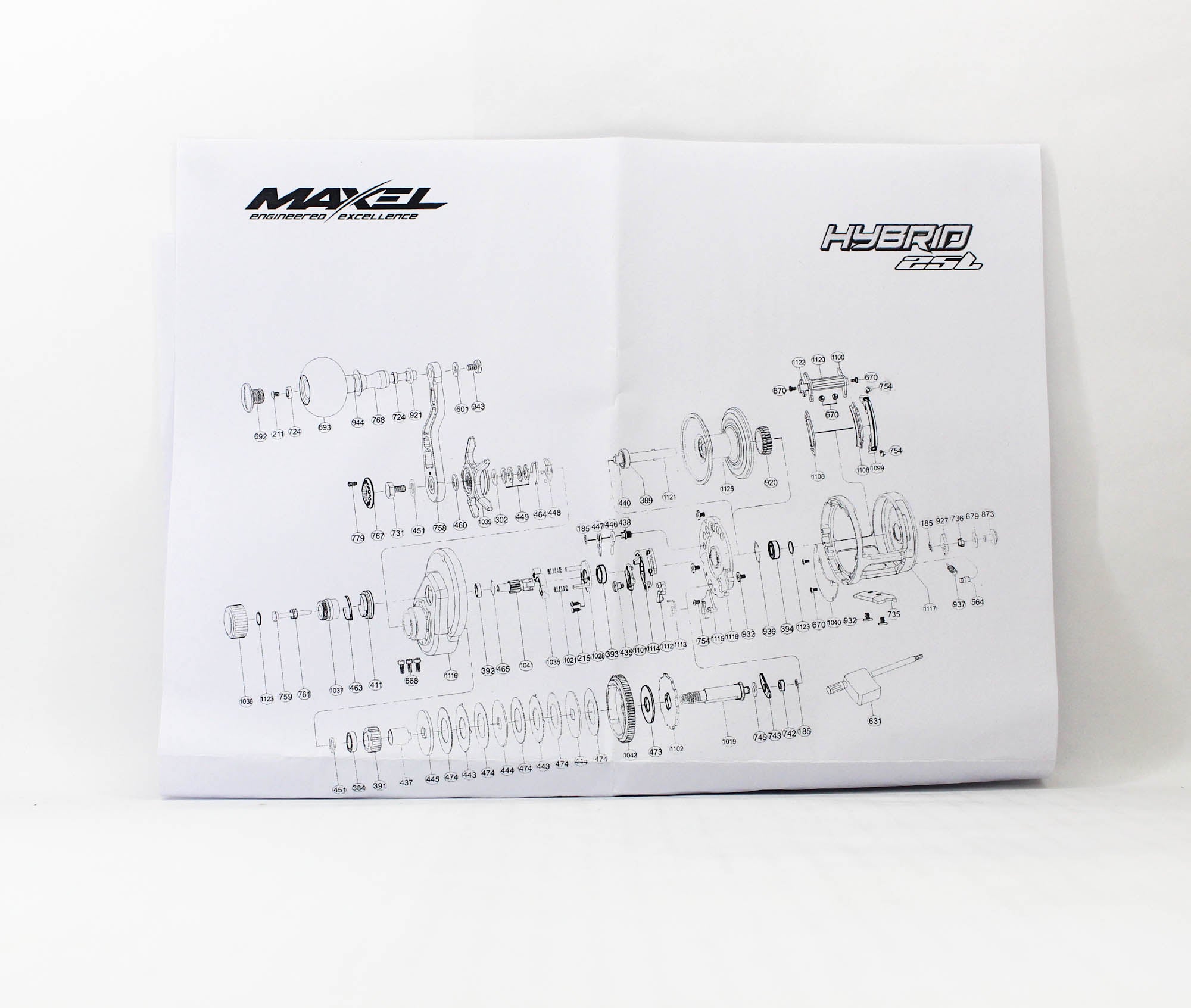 Maxel Reel Baitcast Hybrid HY25L BK/L.GY (0028)