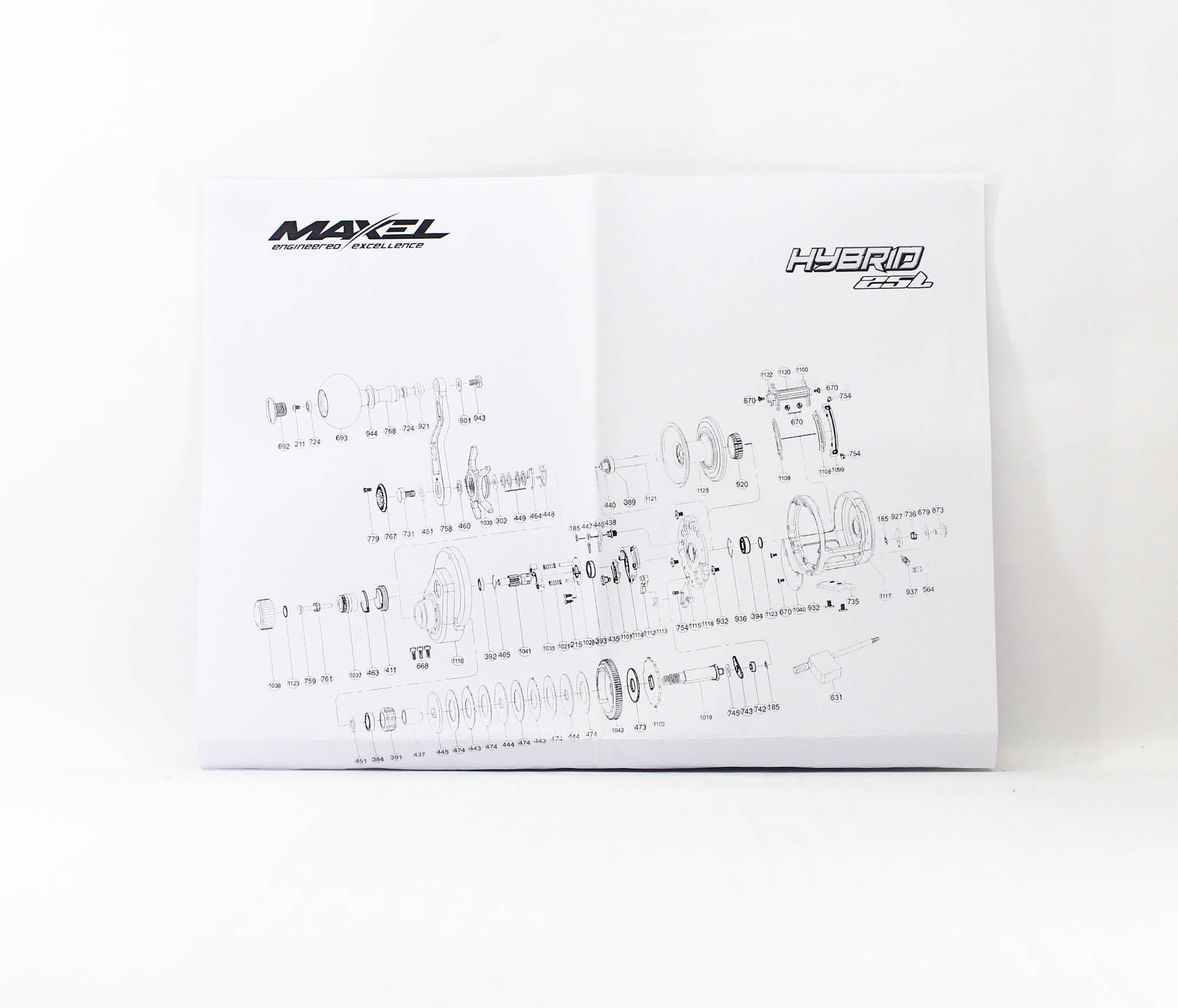 Maxel Reel Baitcast Hybrid HY25L BK/L.GD (0030)