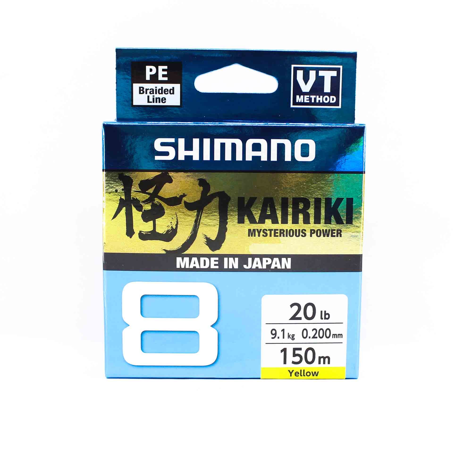 Sale Shimano PL-M58RE Kairiki P.E Line 150m 20lb Yellow (8596)