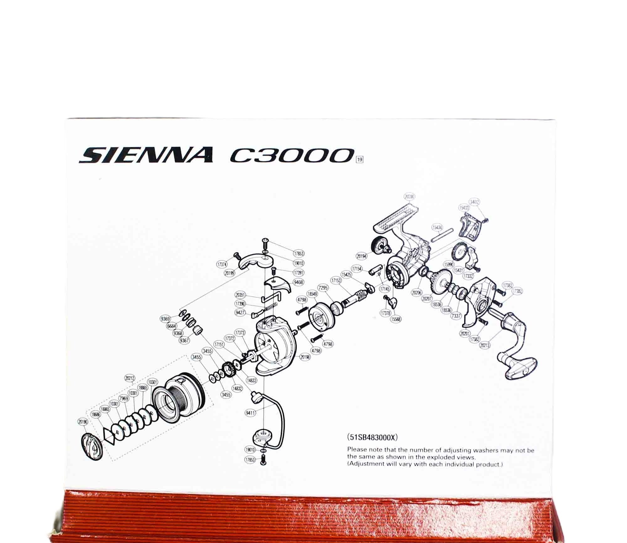 Shimano Reel Spinning Sienna C3000 FG 2019 (2654)