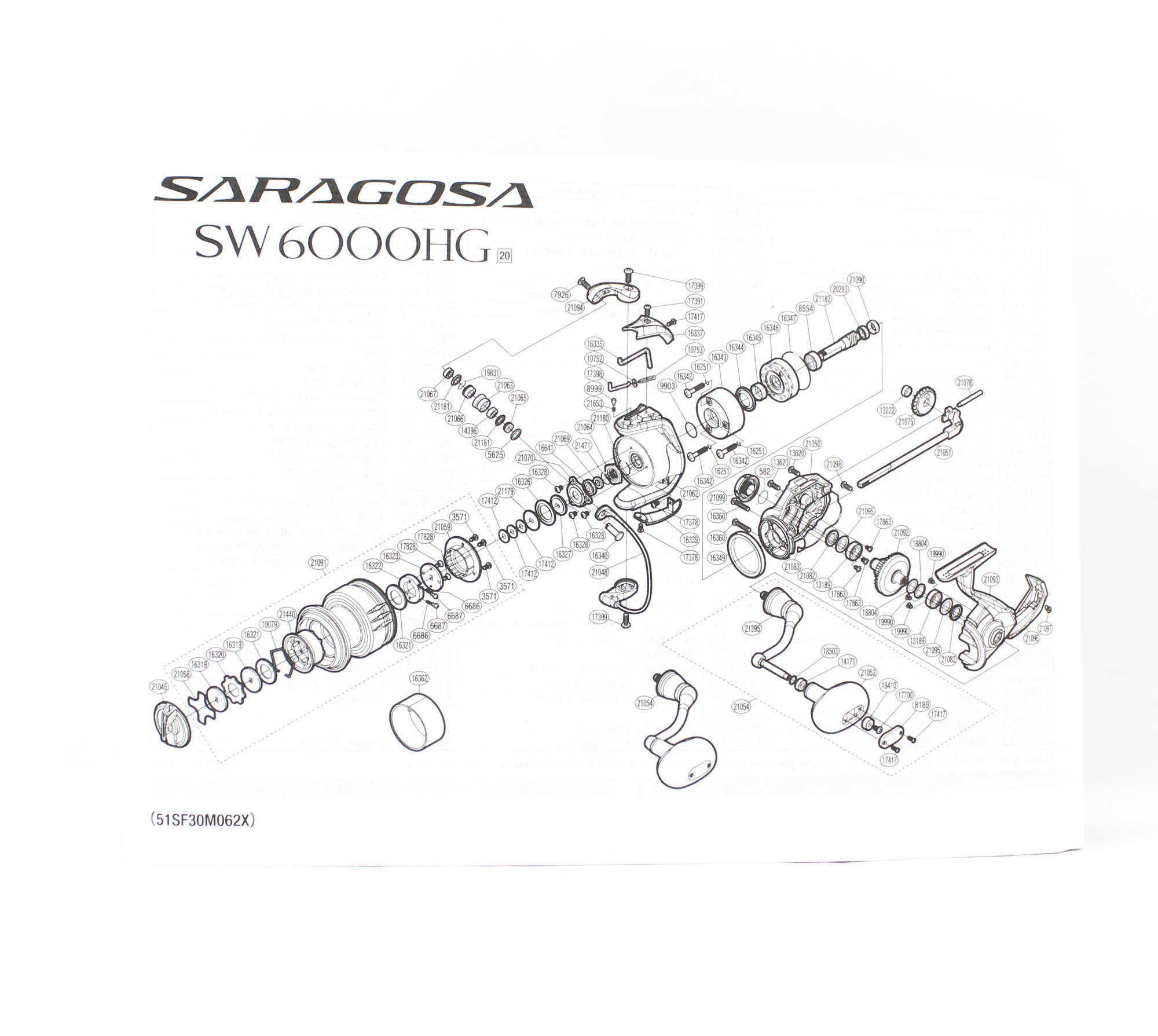 Shimano Reel Spinning Saragosa SRG6000SWAHG SW 6000 HG 2020 (0413)